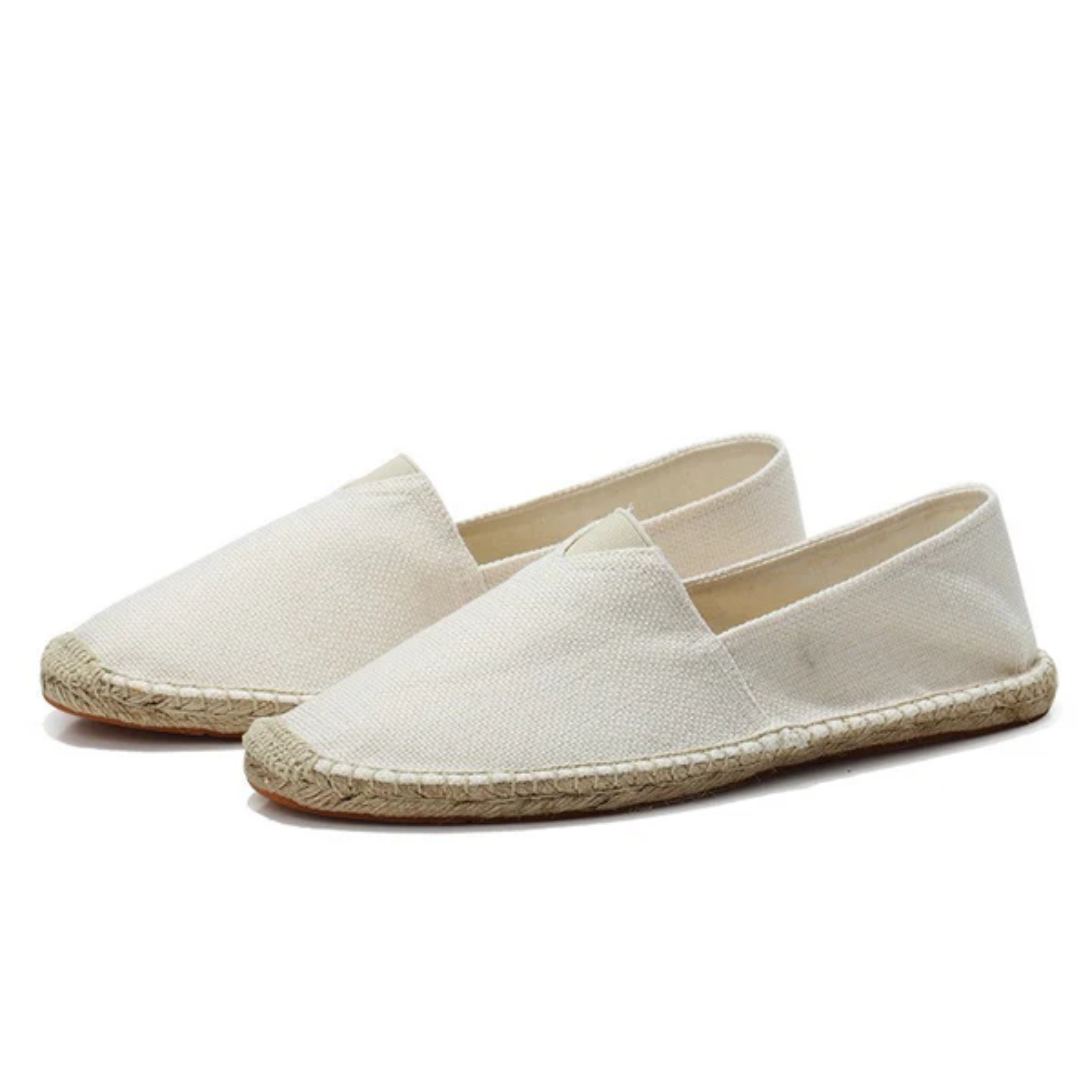 Espadrilles en lin pour homme — mocassins à enfiler en toile — plage et vacances