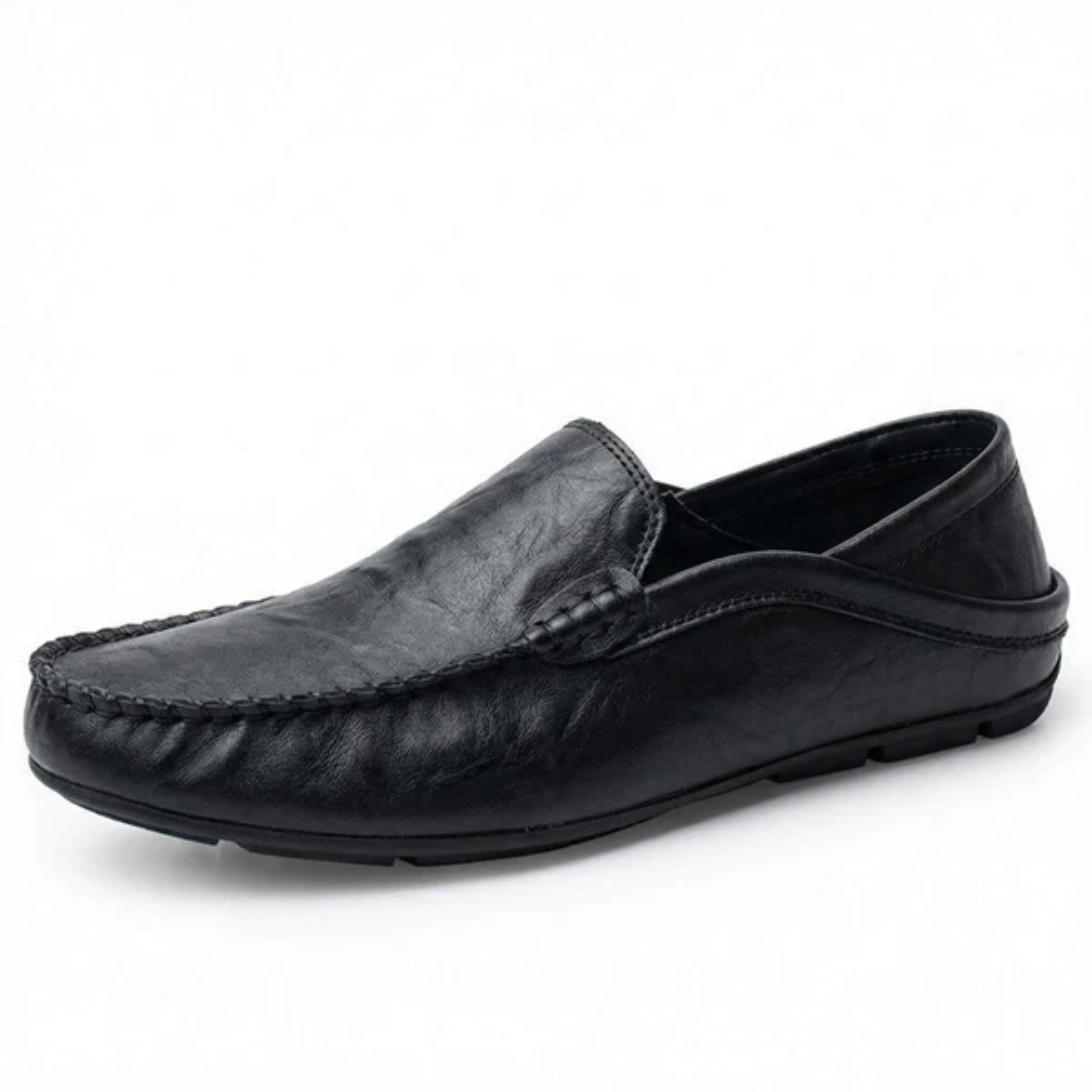 Mocassins homme en cuir — talon rabattable — voyage et style décontracté