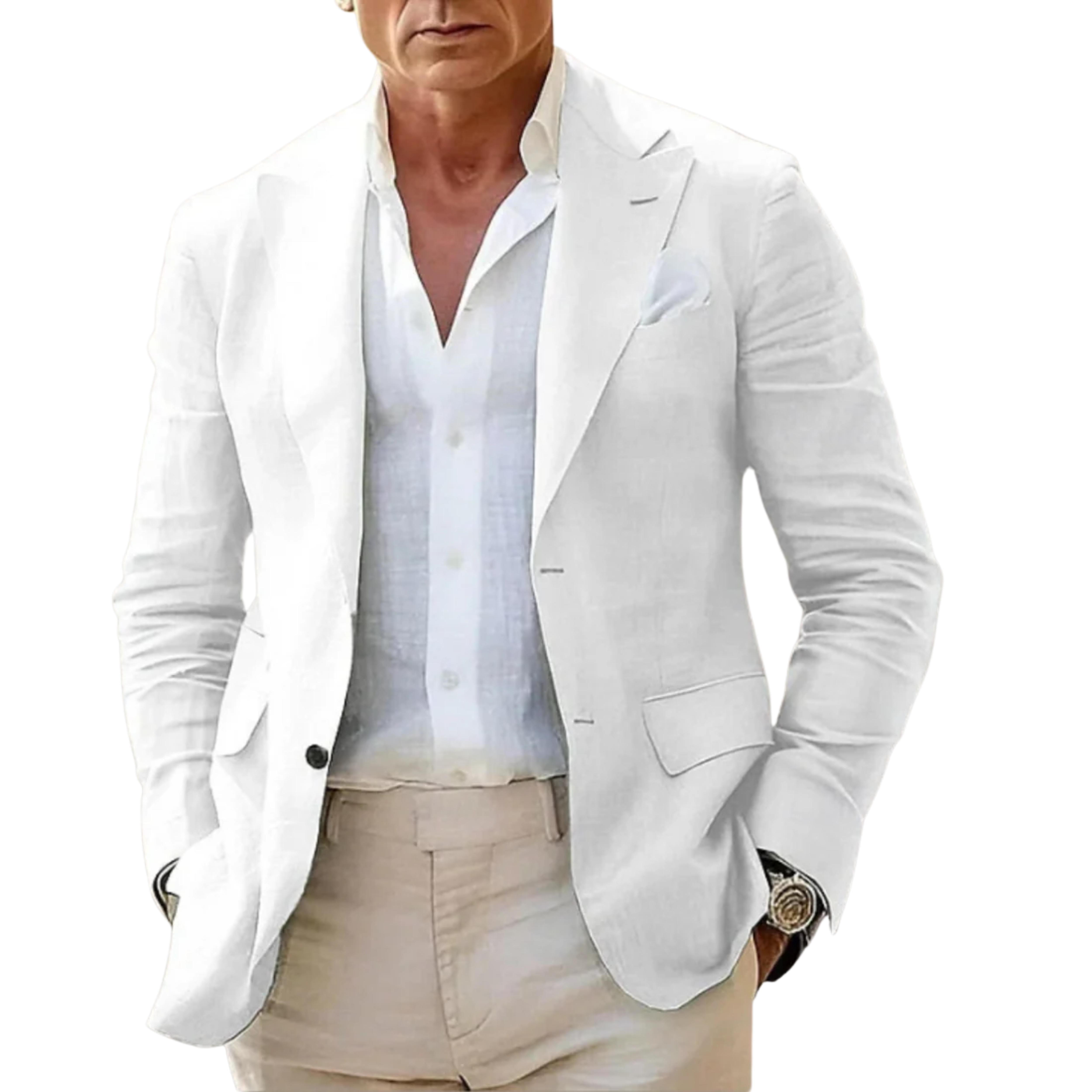 Veste blazer homme — style classique ajusté — bureau