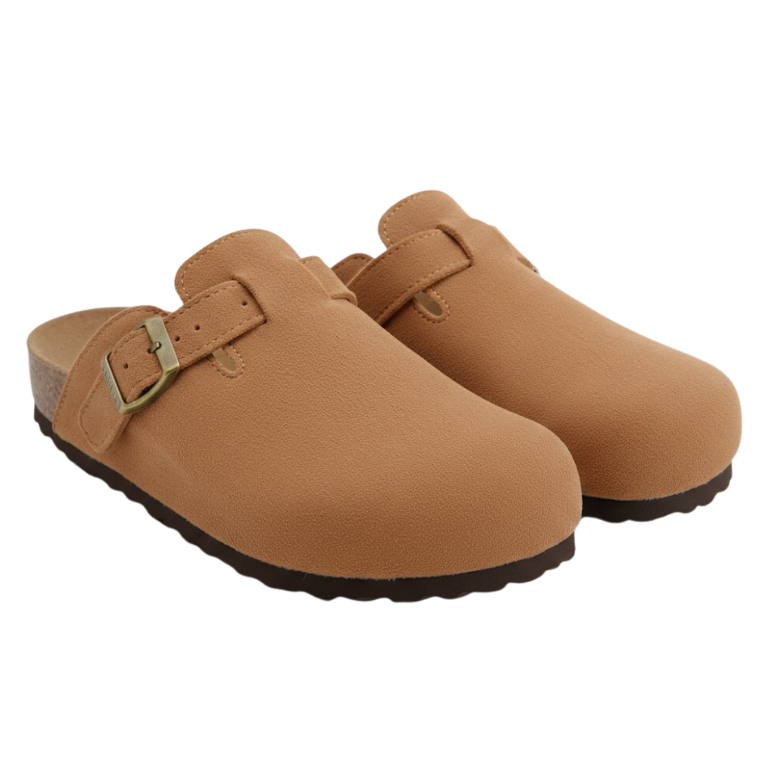 Mules en daim avec semelle classique et boucle réglable