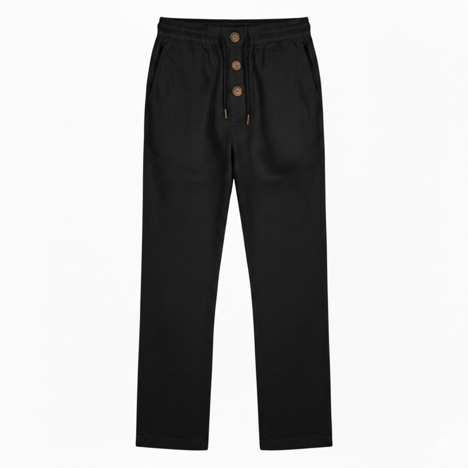 Pantalon de jogging en coton pour homme coupe droite avec cordon de serrage