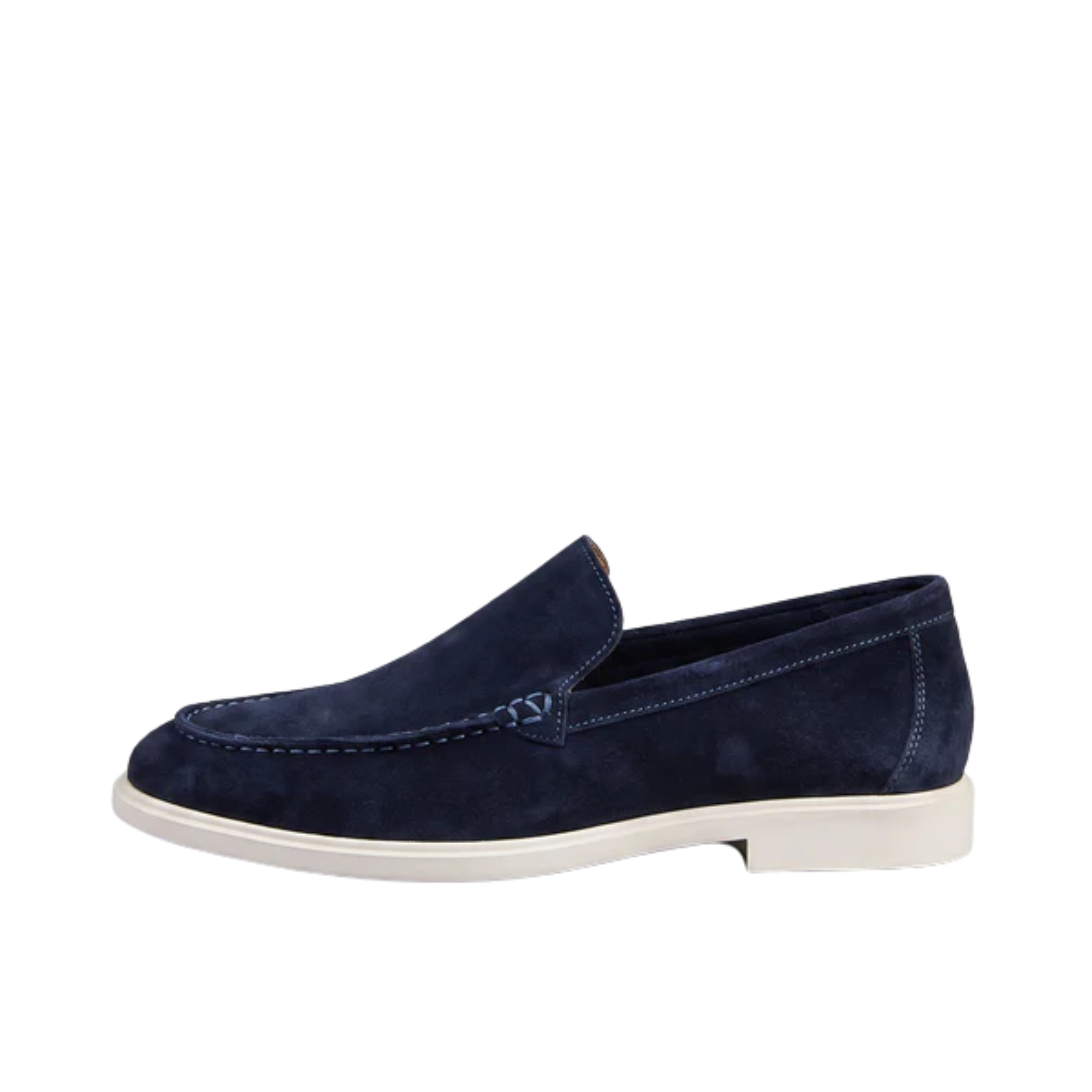 Mocassins en daim pour homme — semelle en caoutchouc — confort quotidien