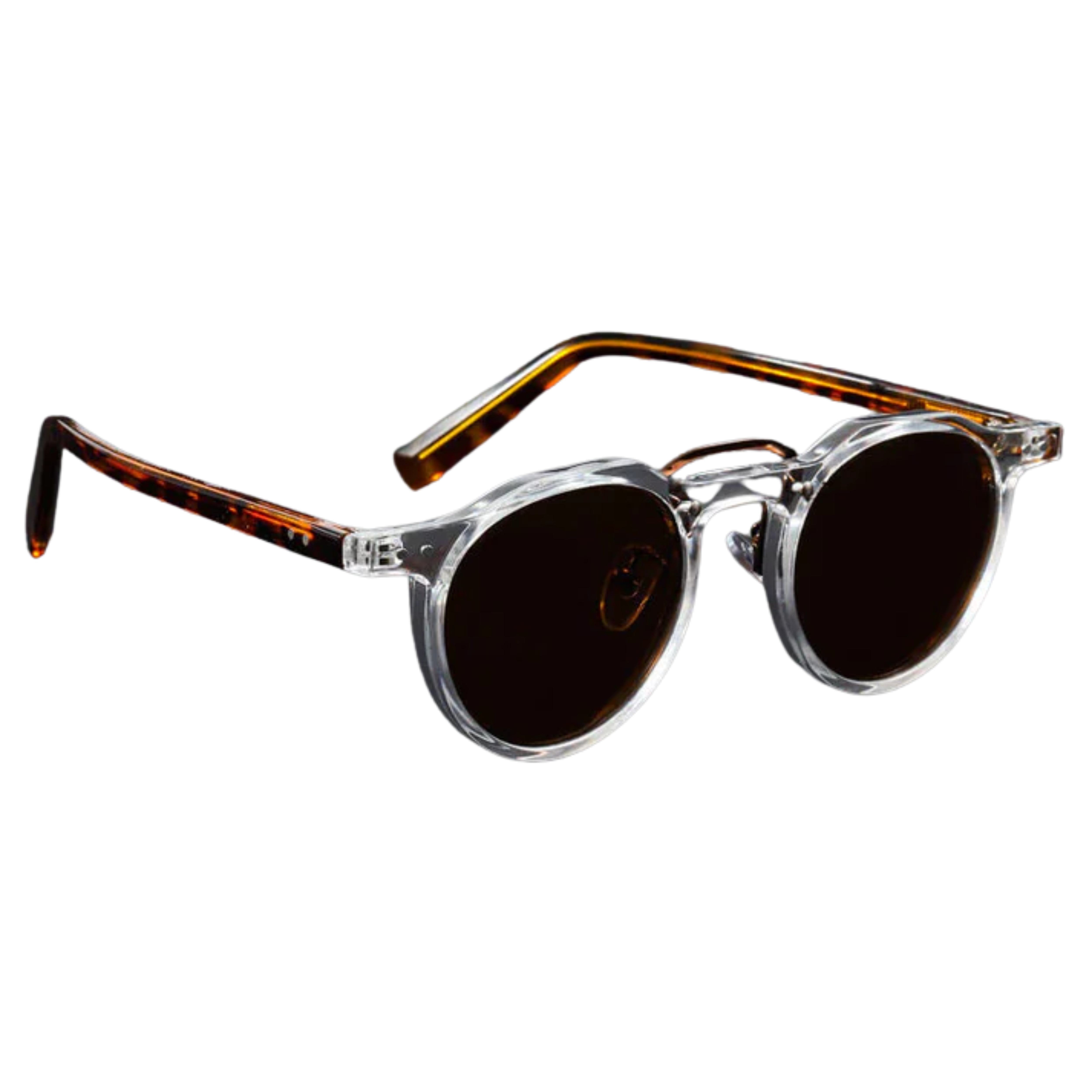 Vintage okrúhle slnečné okuliare s UV400 ochranou, polykarbonátový rám, unisex