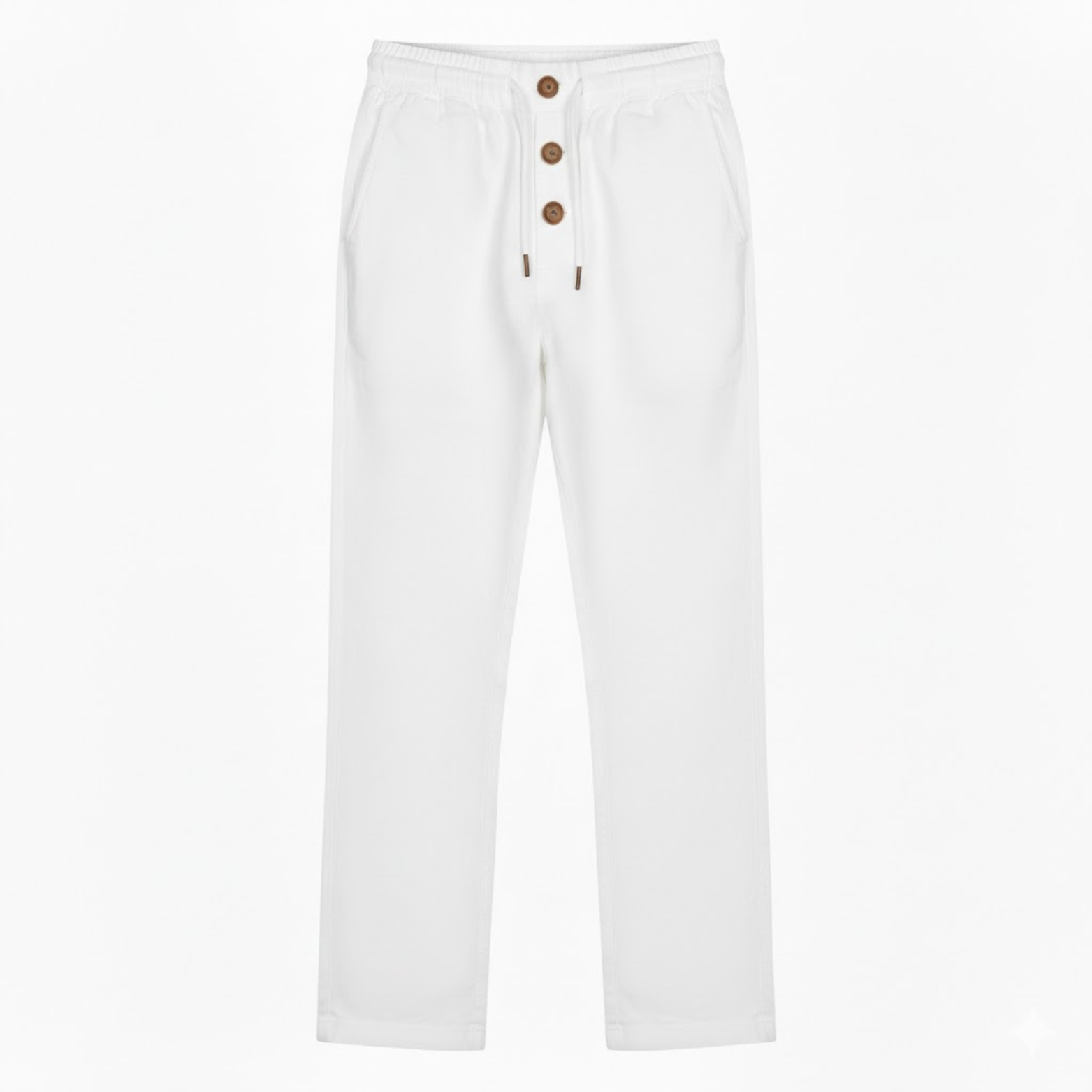 Pantalon de jogging en coton pour homme coupe droite avec cordon de serrage