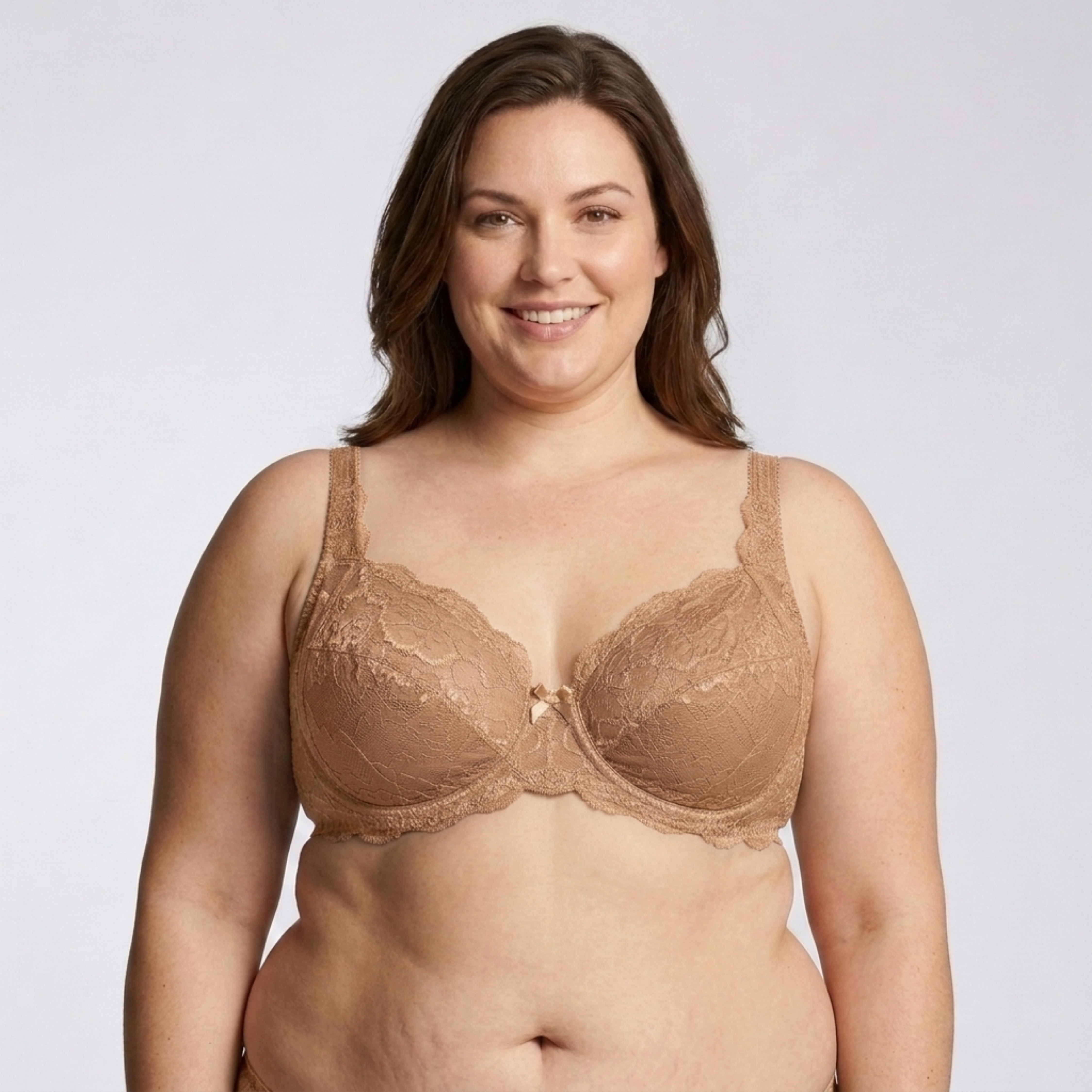 Soutien-gorge grande taille pour femme avec armatures et détails en dentelle