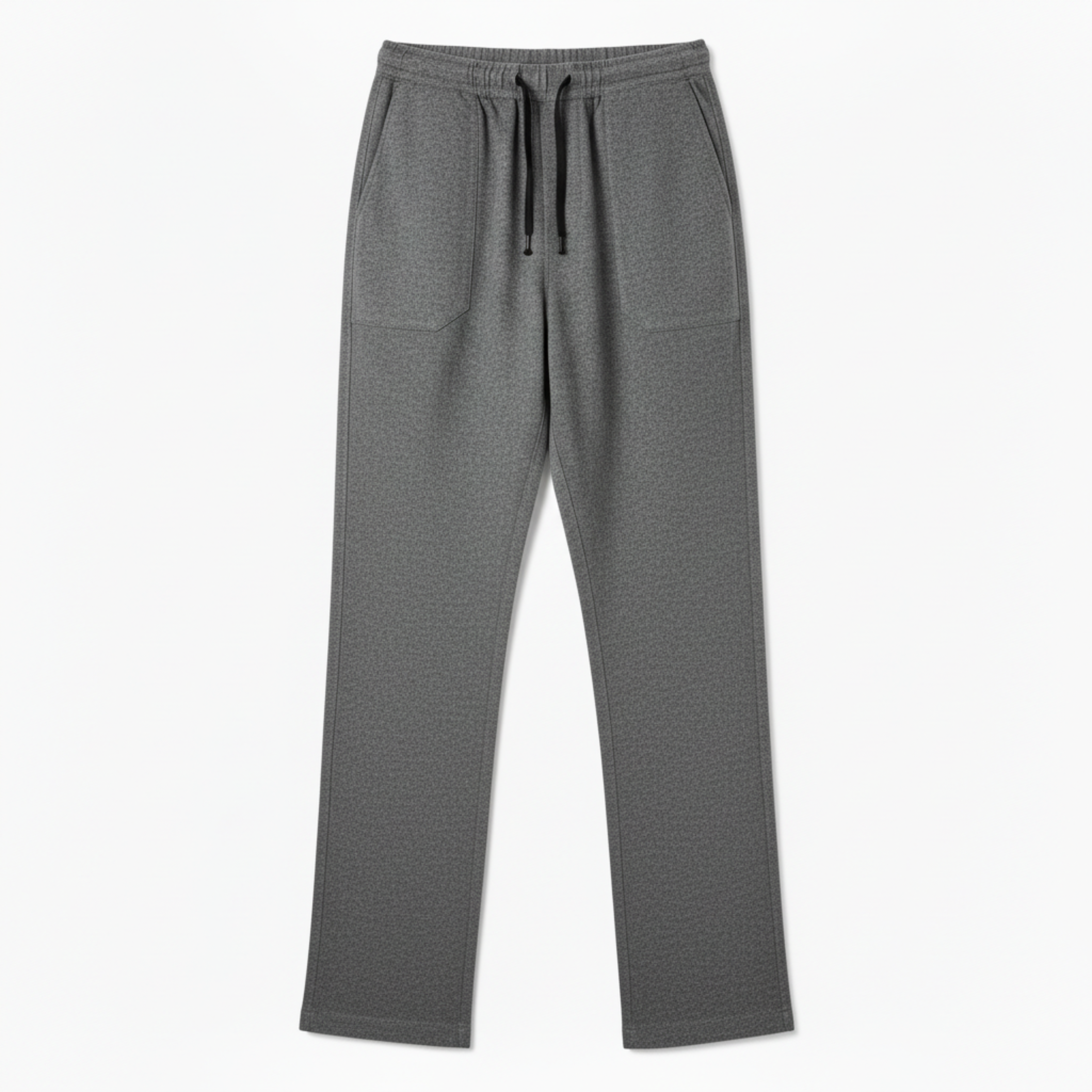 Pantalon en Coton et Lin pour Homme avec Taille Élastique et Coupe Droite