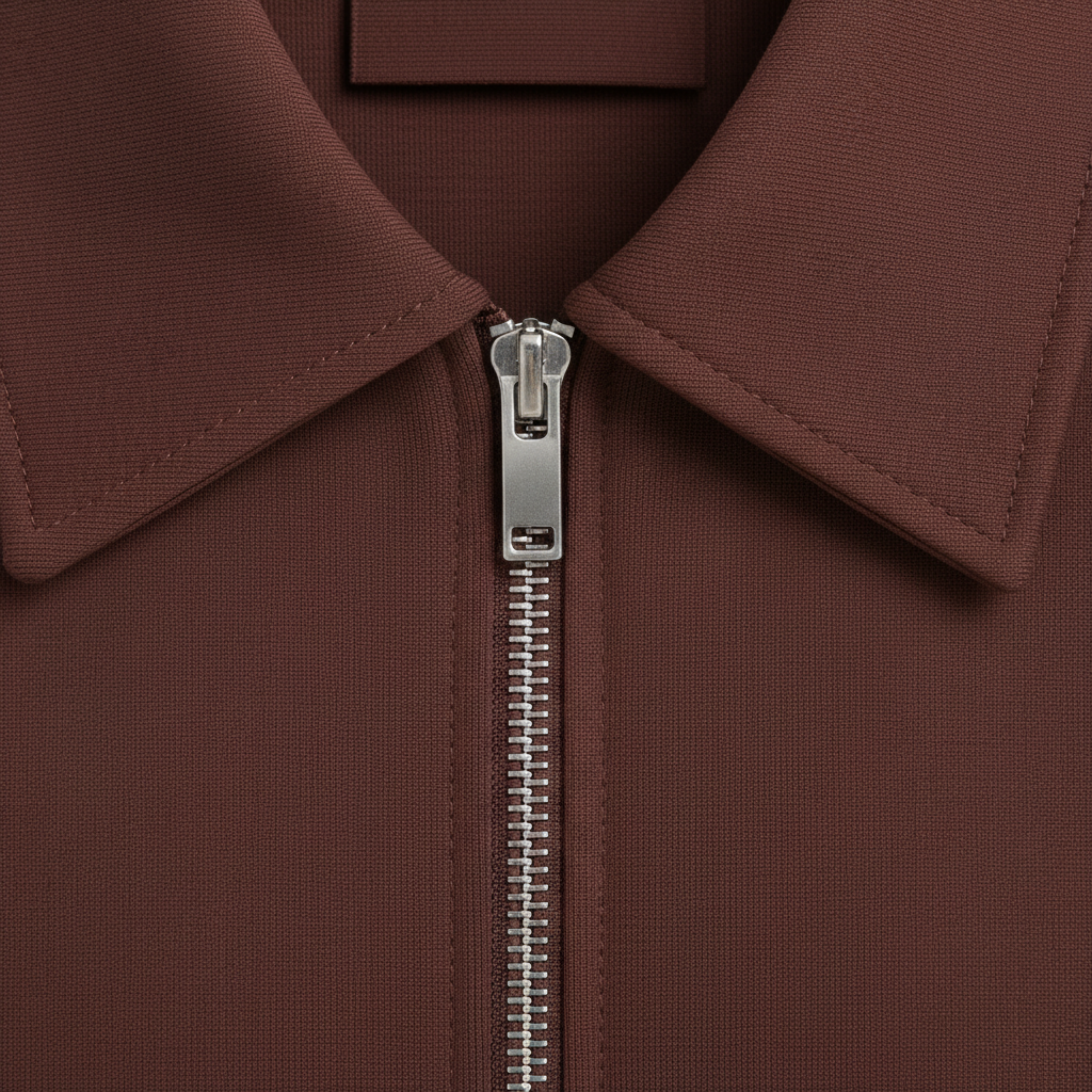 Veste Courte en Polyester à Manches Courtes avec Fermeture Éclair pour Femme