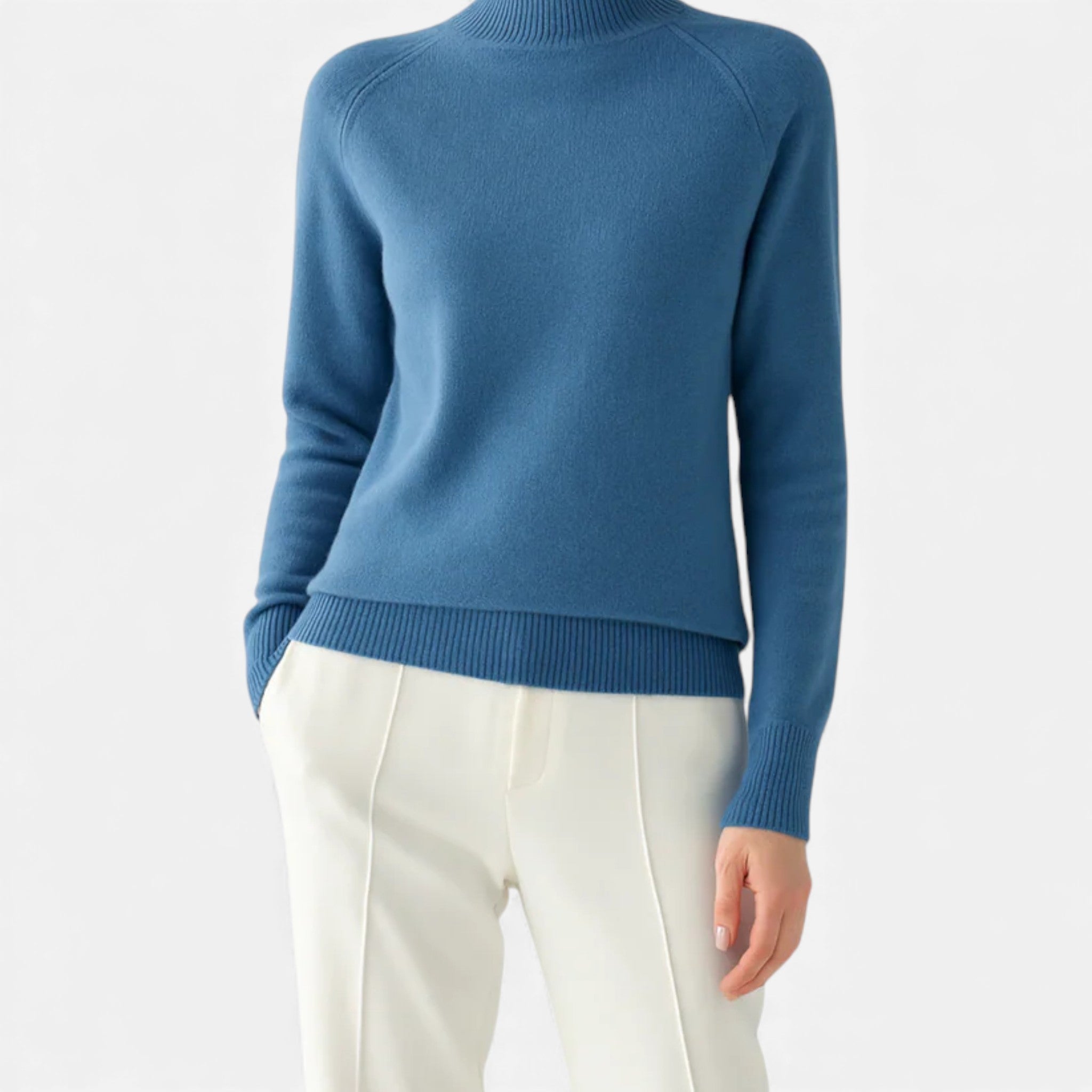 Ancienne Monde | Pull Col Roulé Laine Élégant Femme