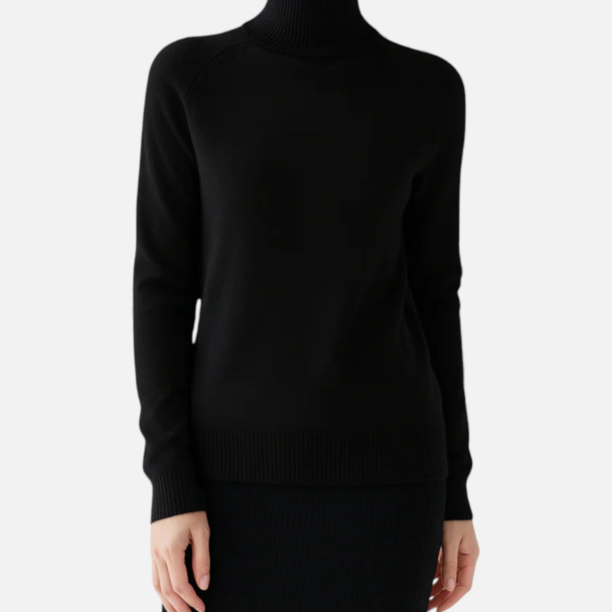 Ancienne Monde | Pull Col Roulé Laine Élégant Femme