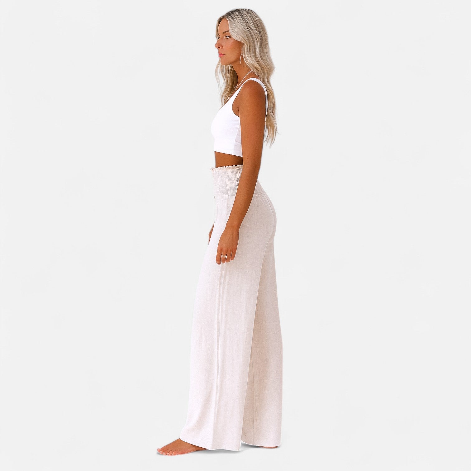 Ancienne Monde | Pantalon Femme en Lin – Légèreté Estivale, Structure Intemporelle