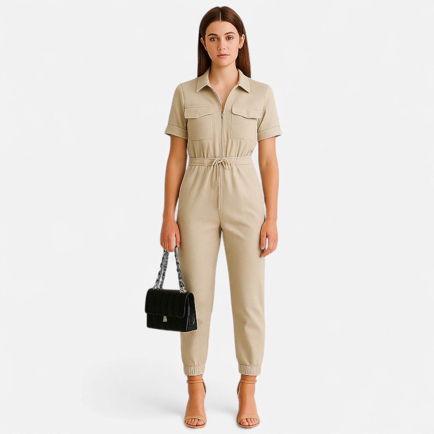 Ancienne Monde | Ensemble Combi-Estate en Lin pour Femme