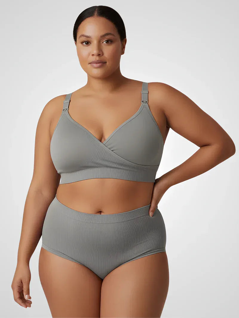 Soutien-gorge allaitement croisé sans coutures