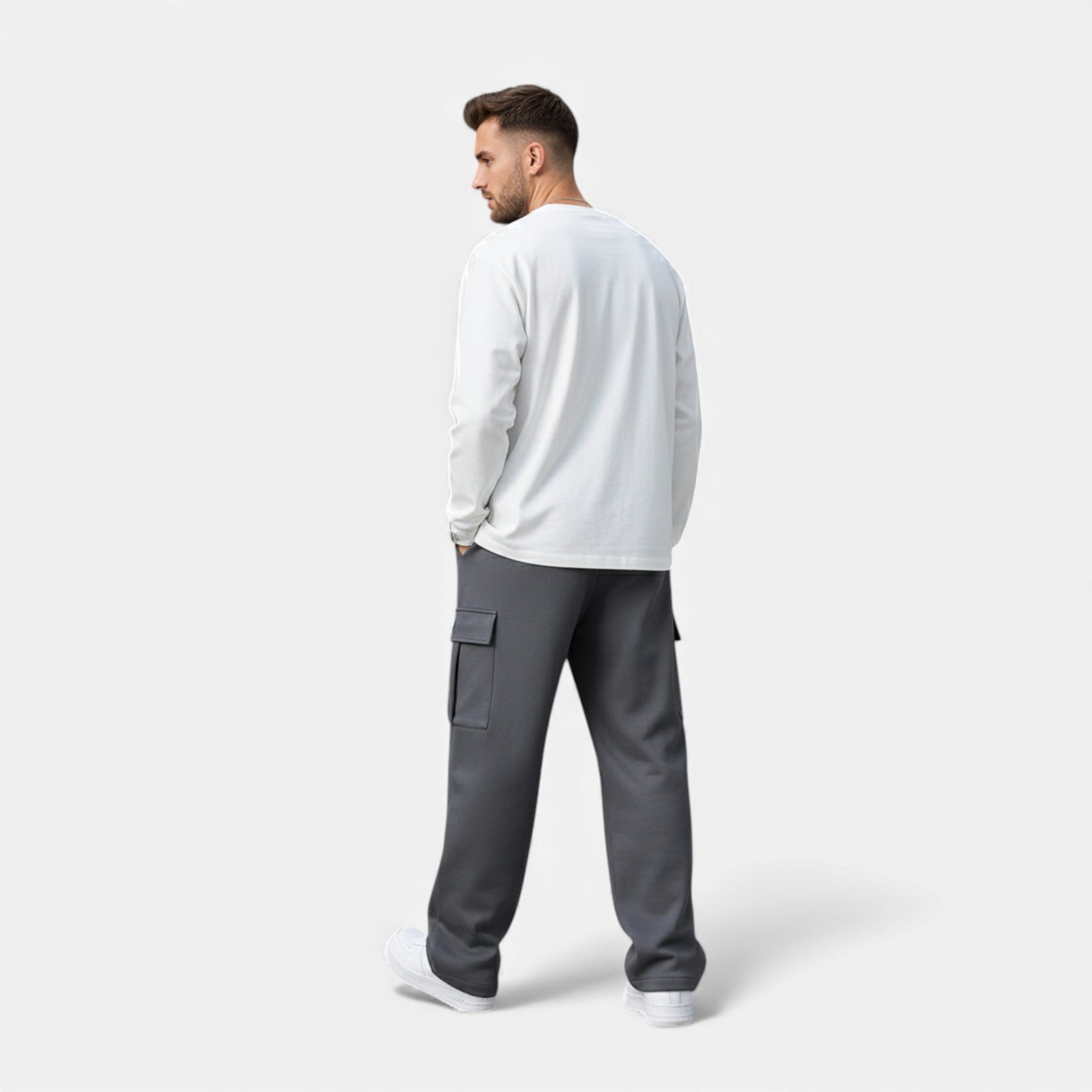 Ancienne Monde | Pantalon Jogger Cargo Homme – Coupe Large Streetwear Décontractée