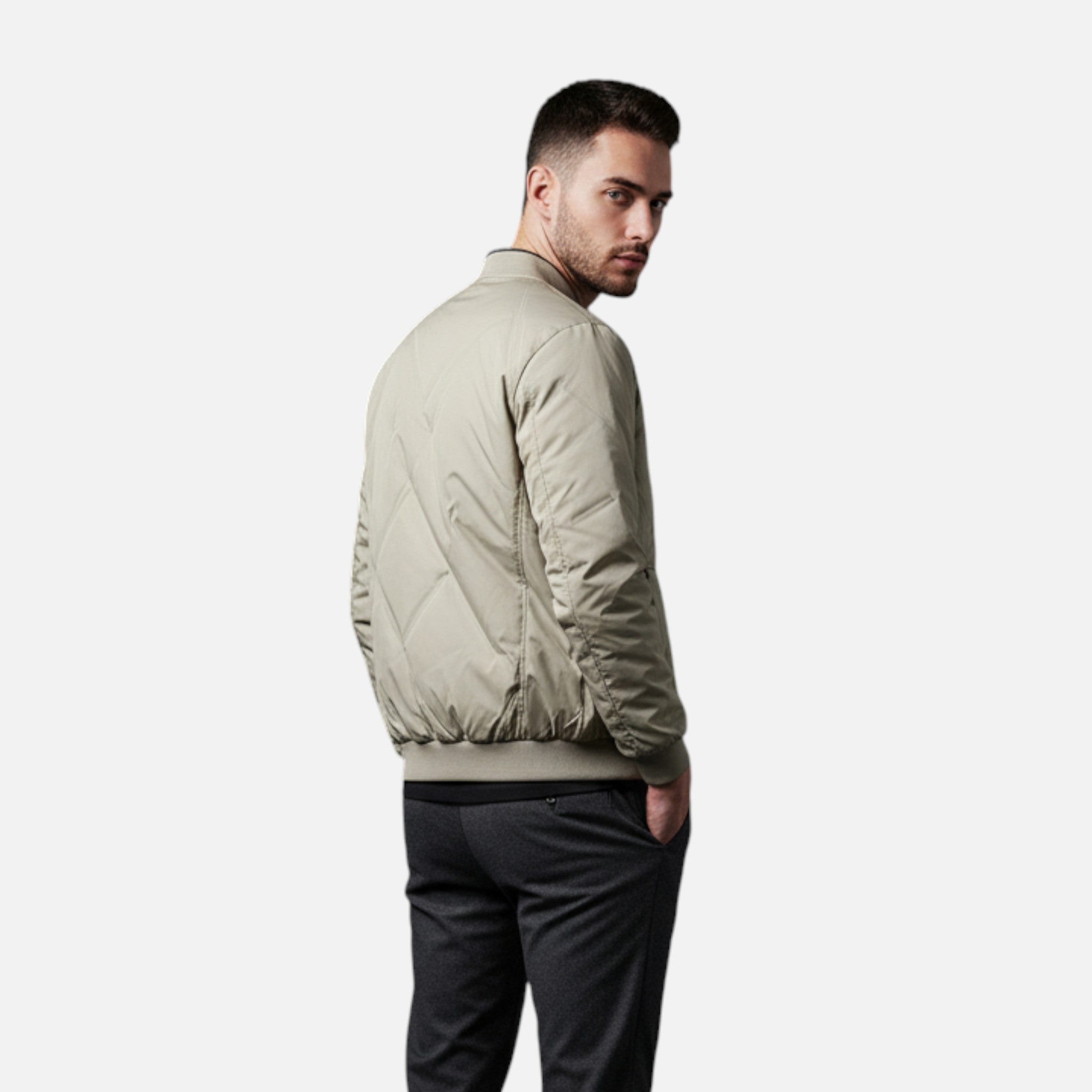 Ancienne Monde | Blouson Bombardier Doudoune Homme – Manteau Léger et Chaud pour Automne & Hiver