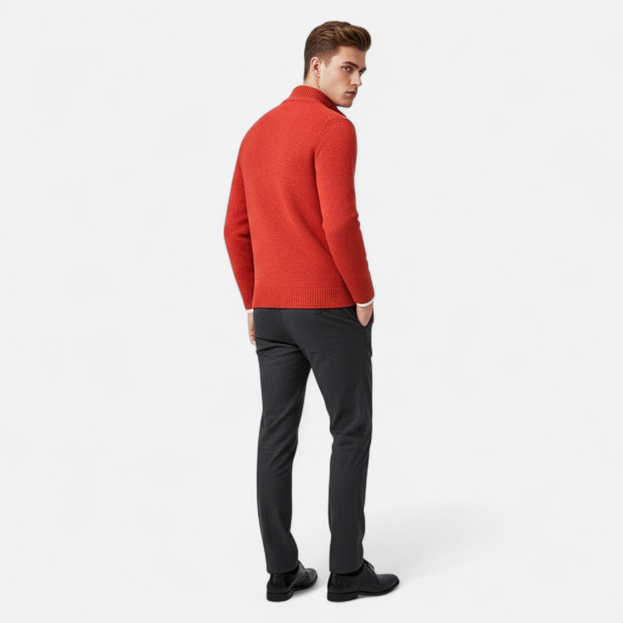 Ancienne Monde | Veste Homme Polaire Zippée Col Montant