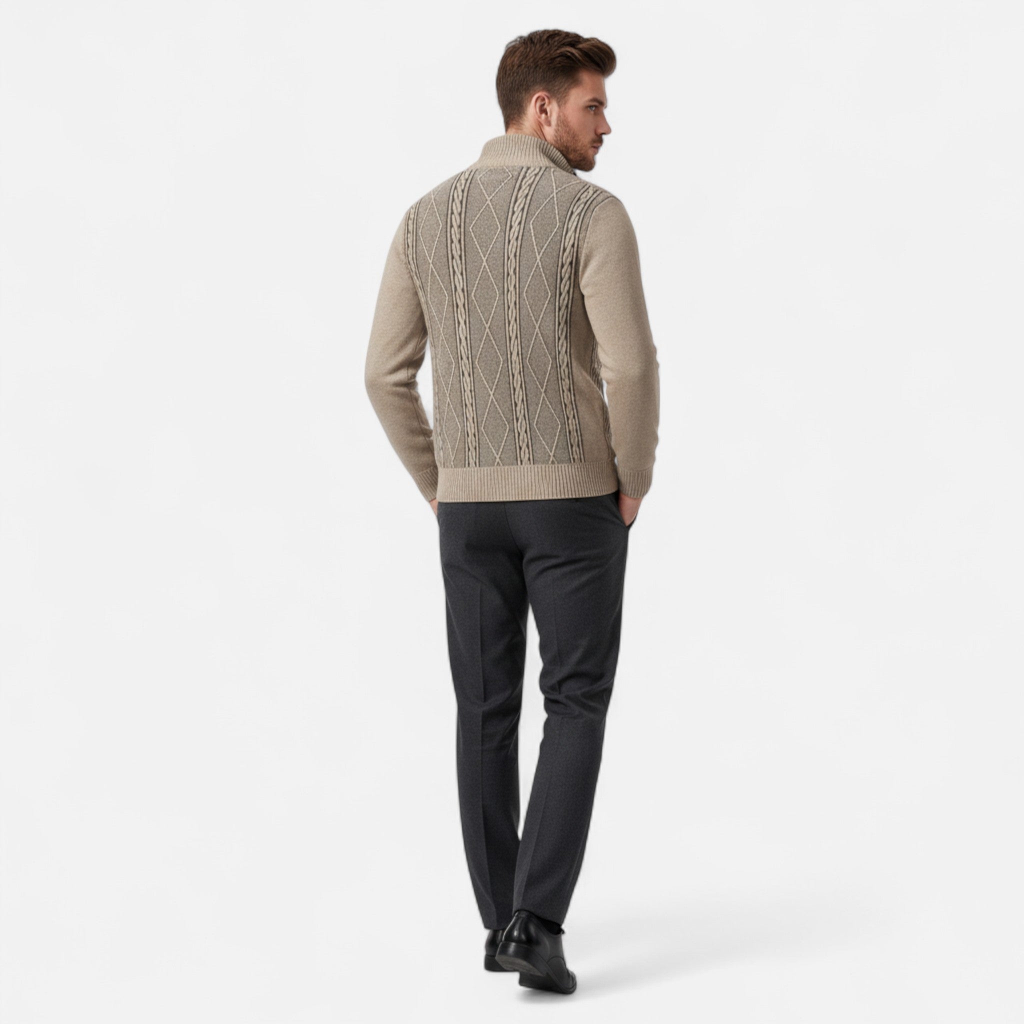 Ancienne Monde | Veste Matelassée Homme Maille Chaude