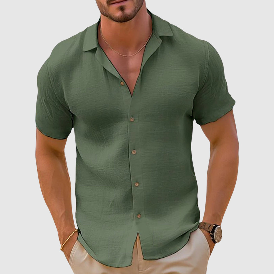 Chemise En Lin Coupe Décontractée