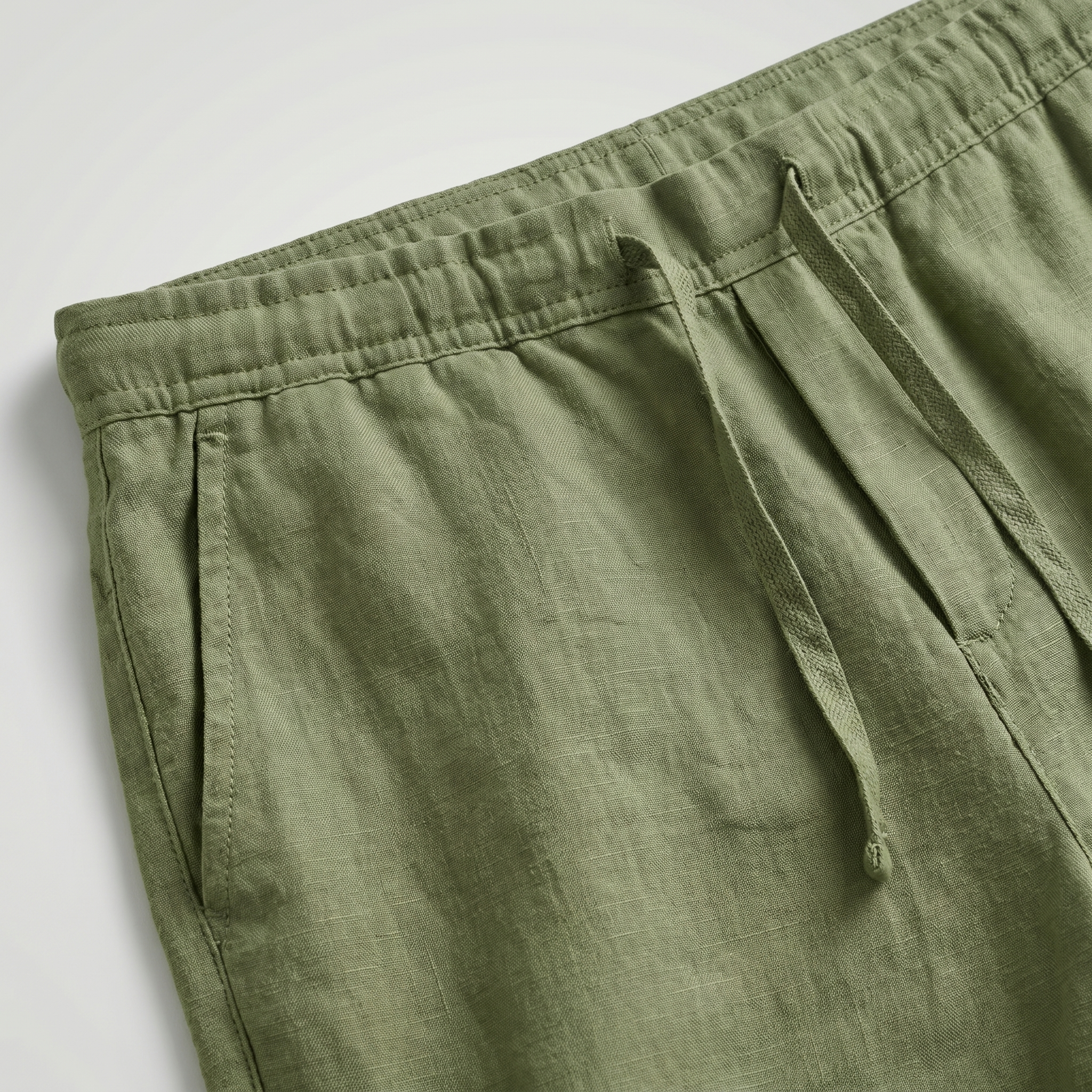 Pantalon court lin homme | bas léger vacances