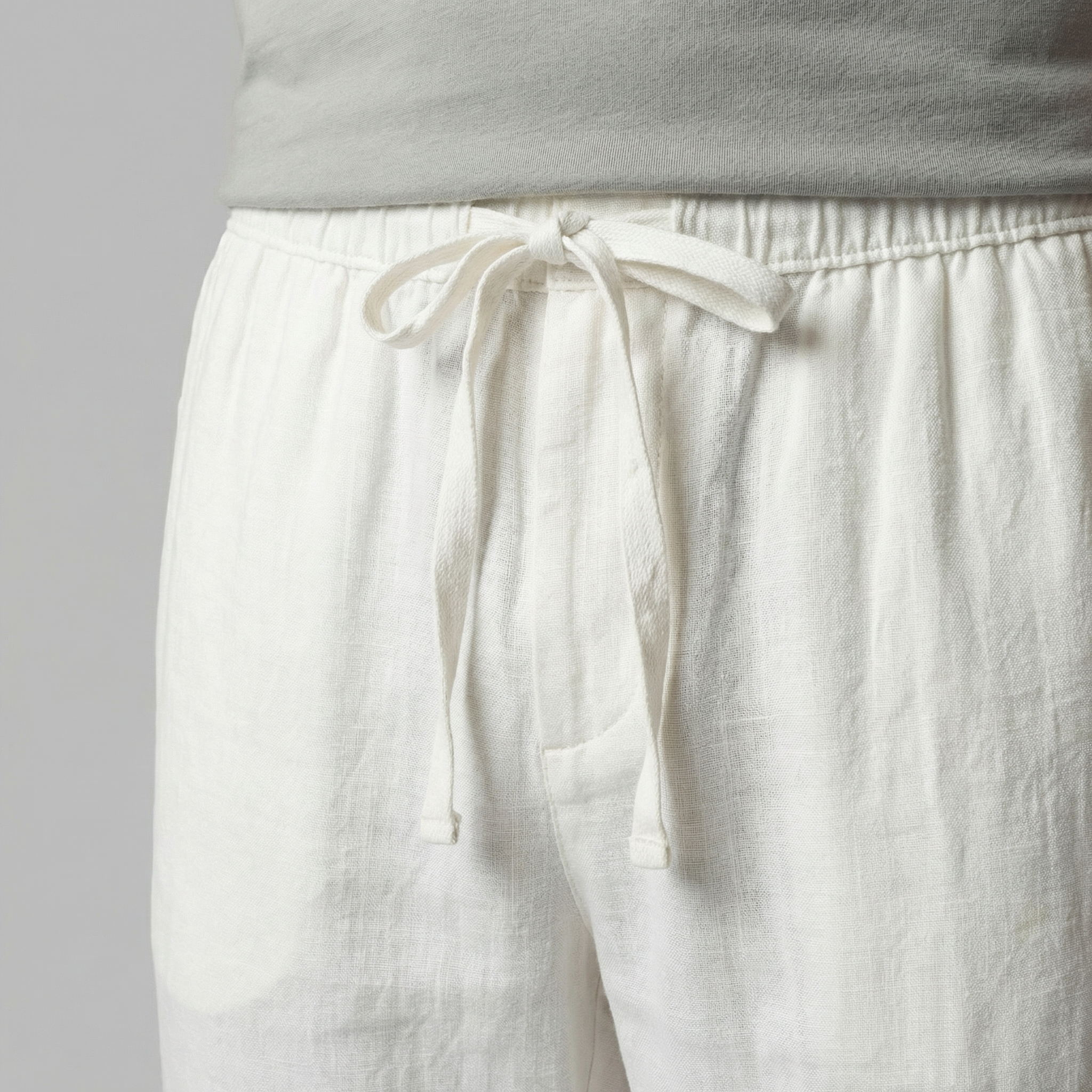 Pantalon slim lin | bas homme plage