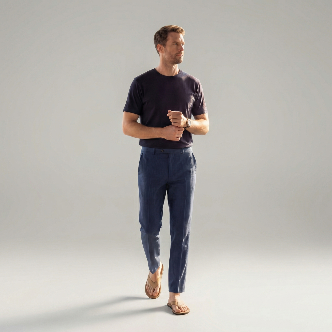 Bas en lin homme | pantalon léger quotidien