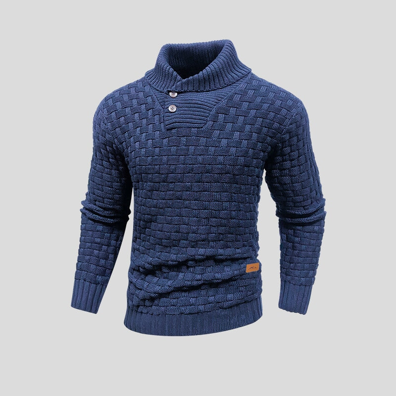Pull en Coton et Bambou Homme – Col Haut et Coupe Souple Intemporelle