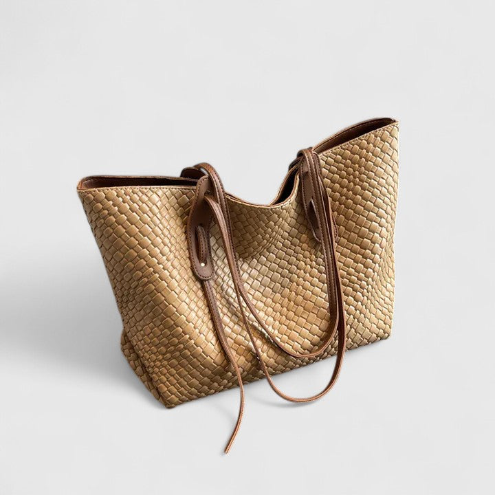Sac tote femme tressé grande contenance
