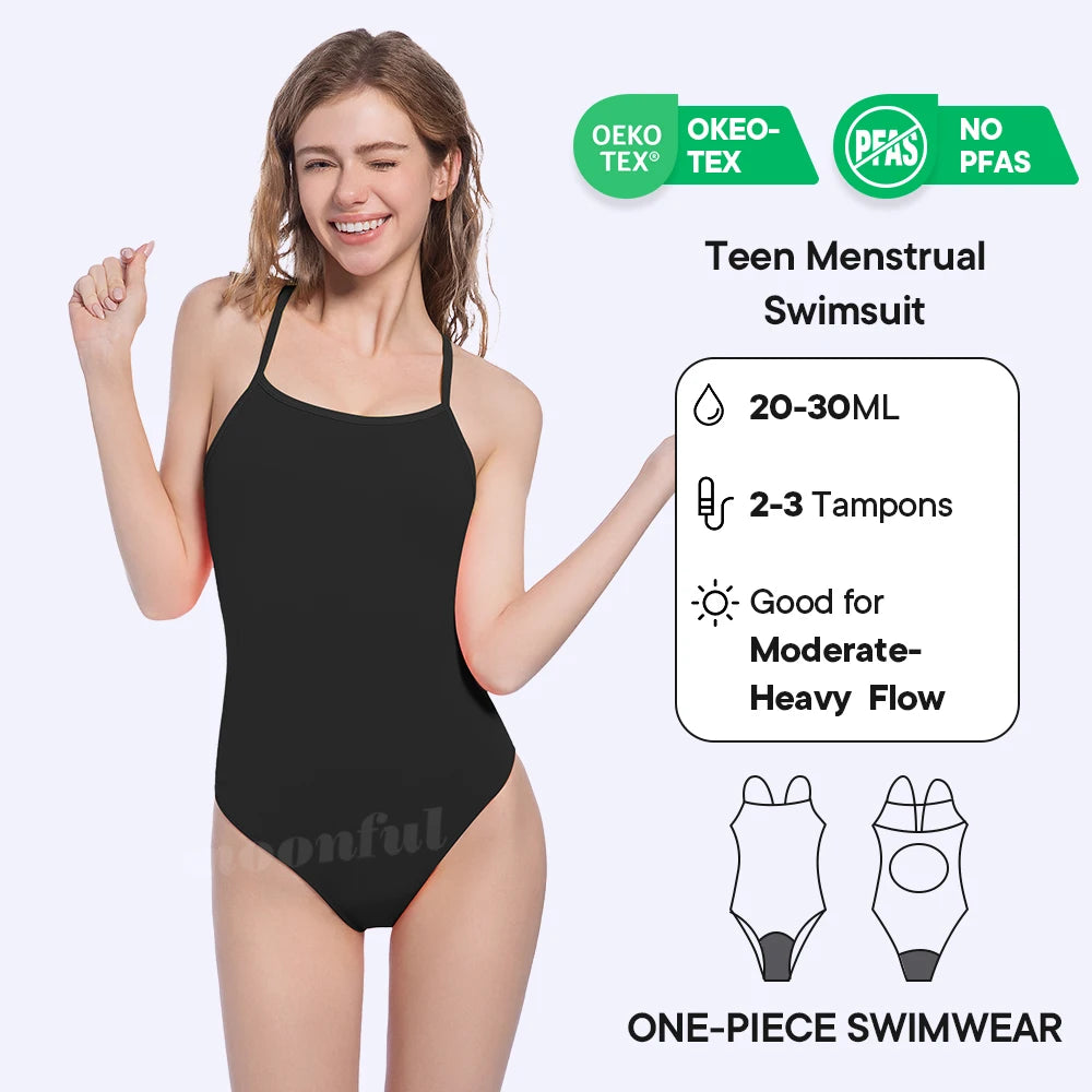 Maillot de Bain de Période Femme Coton