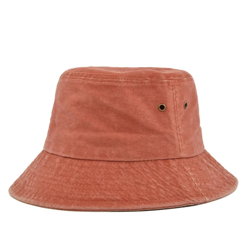 Bucket hat bob de soleil en coton lavé pour homme y femme plein air