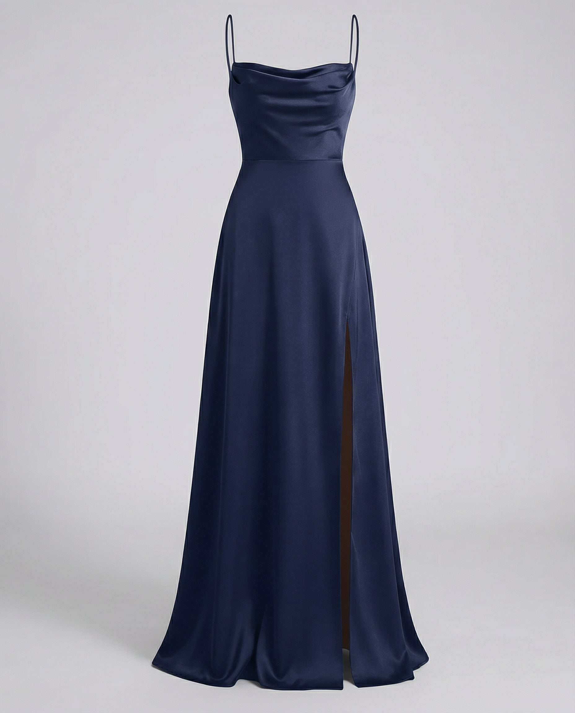 Robe de soirée en soie femme - coupe moulante fendue - grand événement