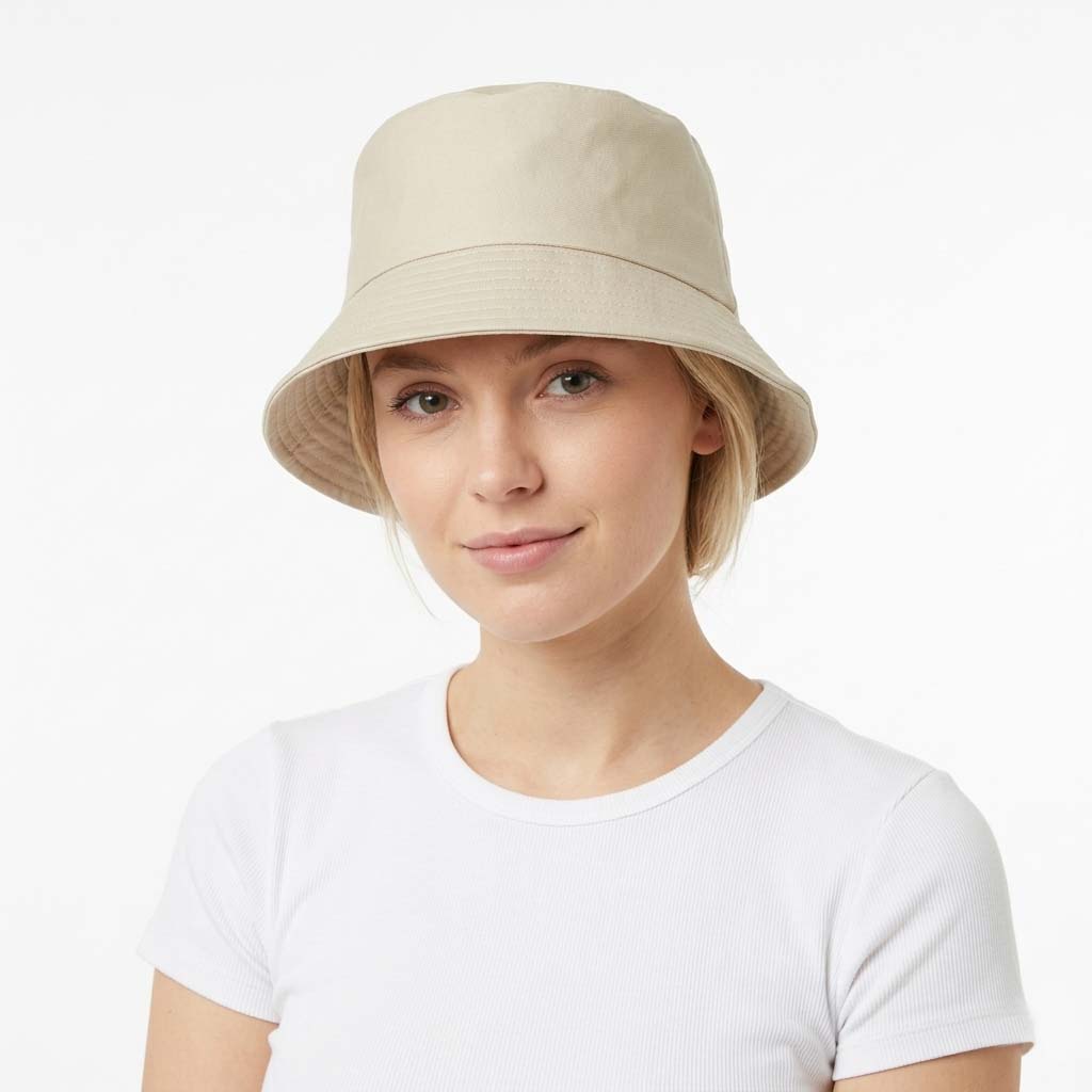 Unisex rybářský klobouk - kšilt s prošitím - ležérní cestovní styl