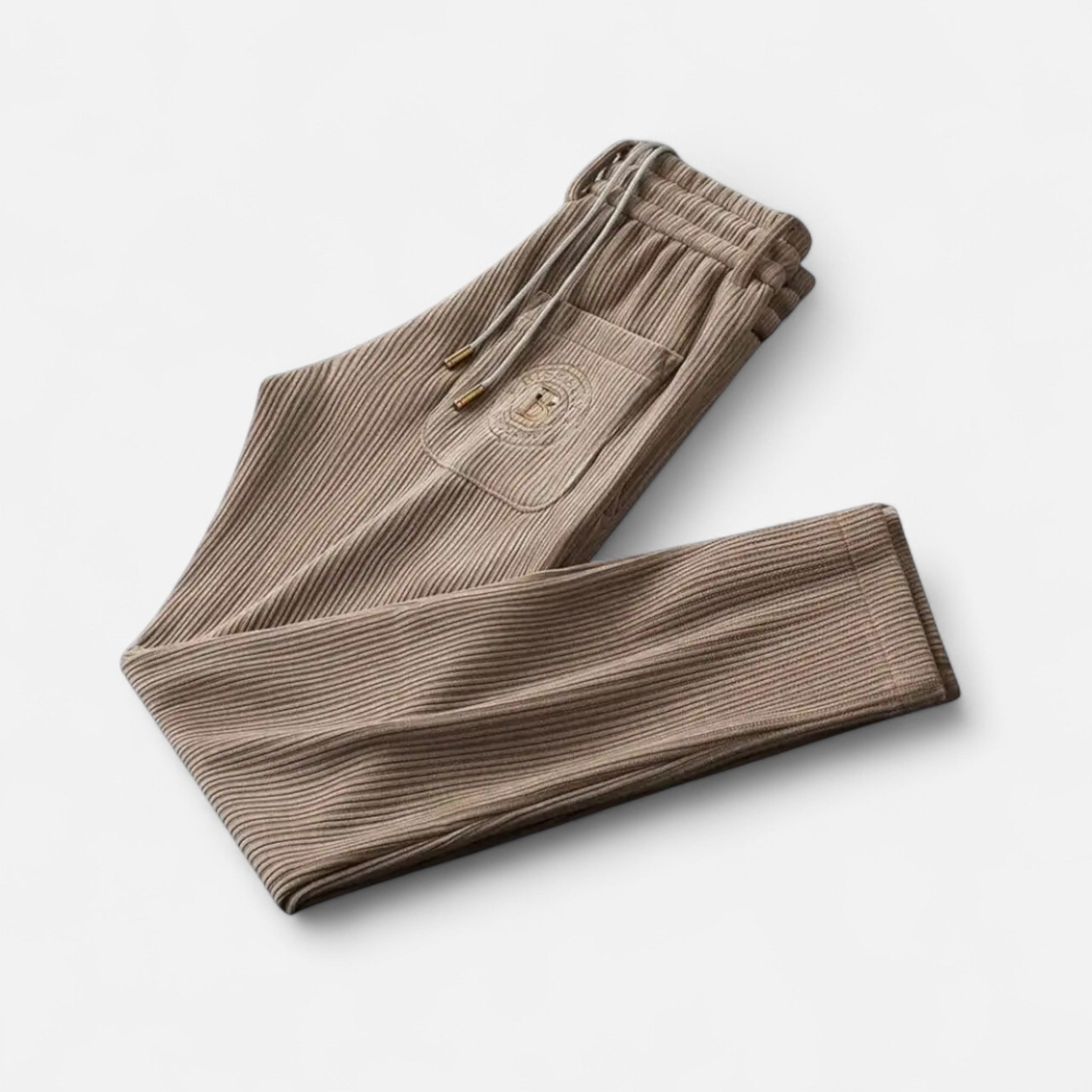 Ancienne Monde | Pantalon Homme Survêtement en Velours Côtelé