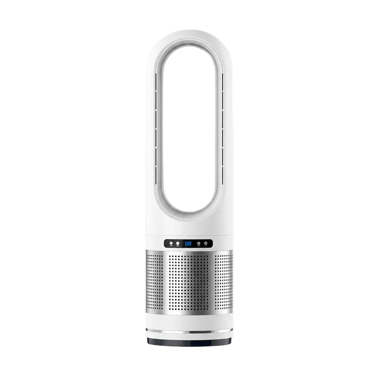 Vertical Bladeless Fan with Remote Control, Oscillation, and Timer