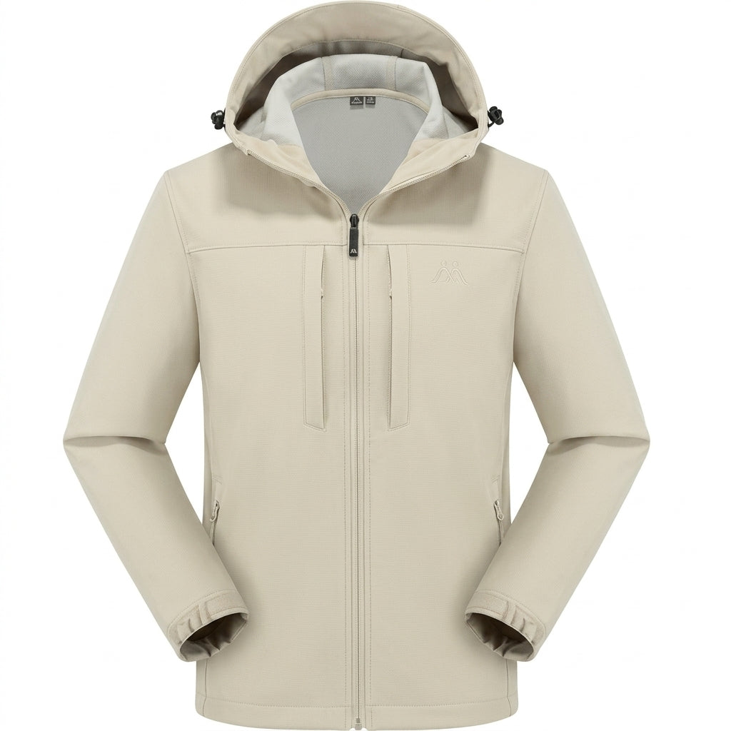 Softshell-vest til mænd – vandafvisende og med ergonomiske lynlåslommer