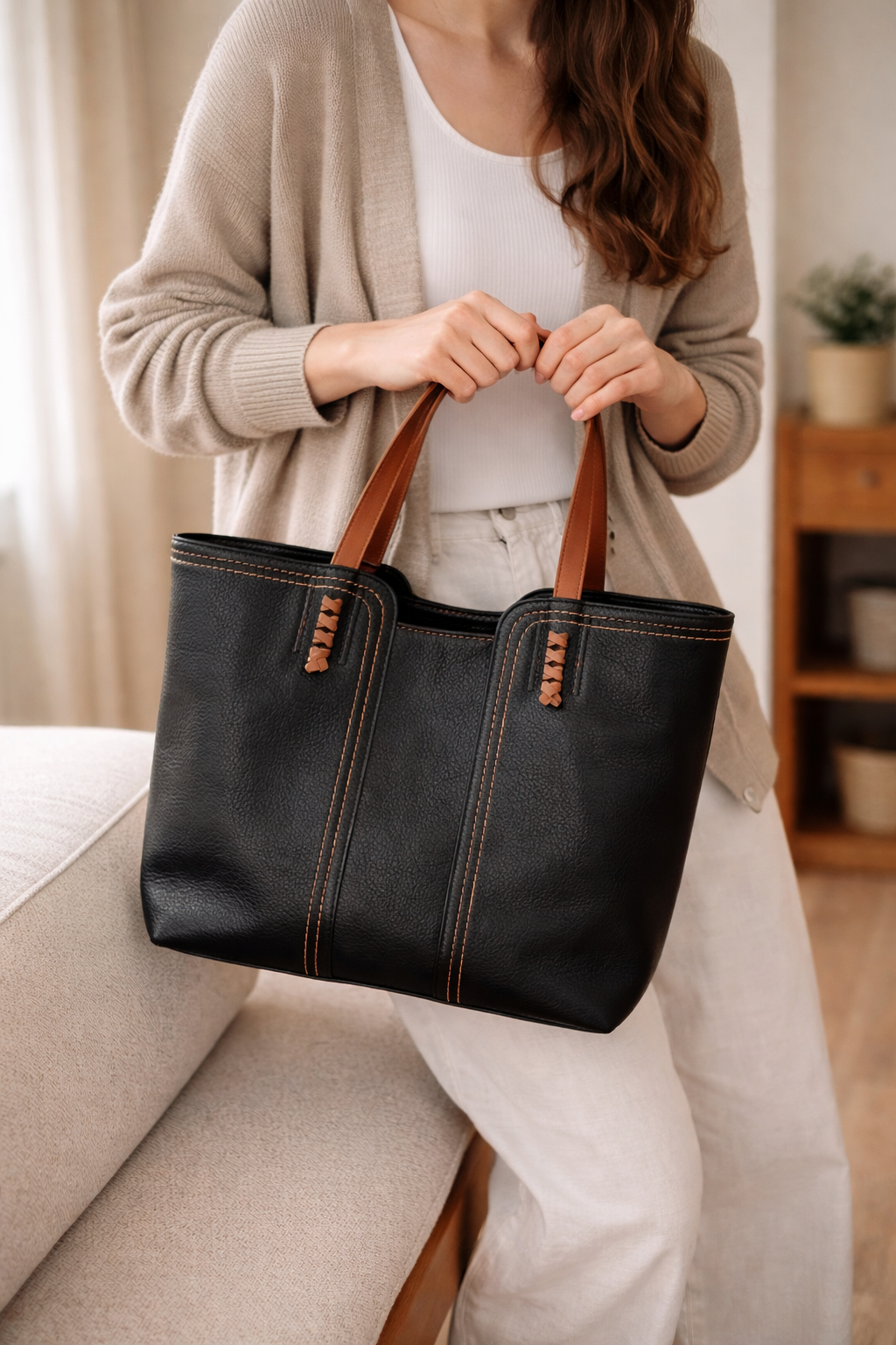Sac à main femme style structuré