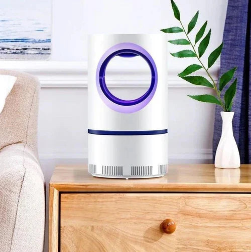 Piège à Insectes UV Silencieux avec Ventilateur Aspirant USB