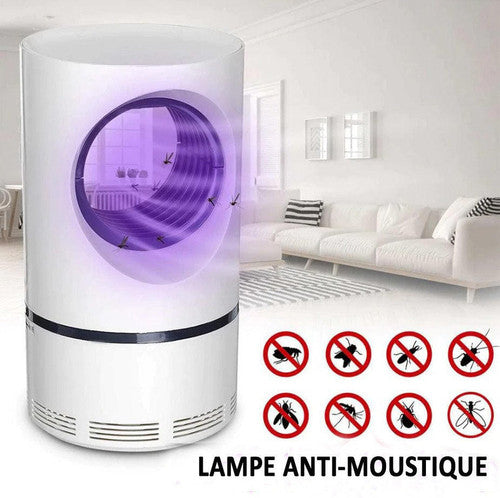 Piège à Insectes UV Silencieux avec Ventilateur Aspirant USB