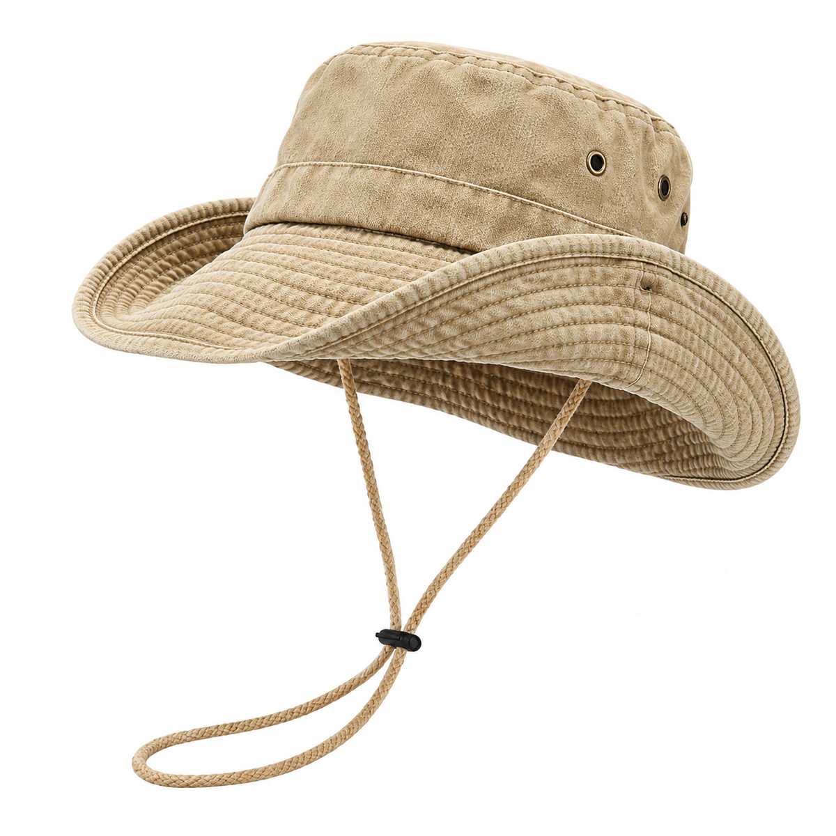 Unisex bomuld fiskerhat med justerbar snor
