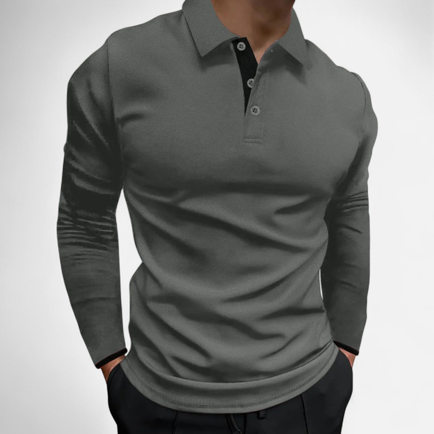 Ancienne Monde | Polo Manches Longues pour Homme – Élégance Confortable pour l’Automne et le Business Casual
