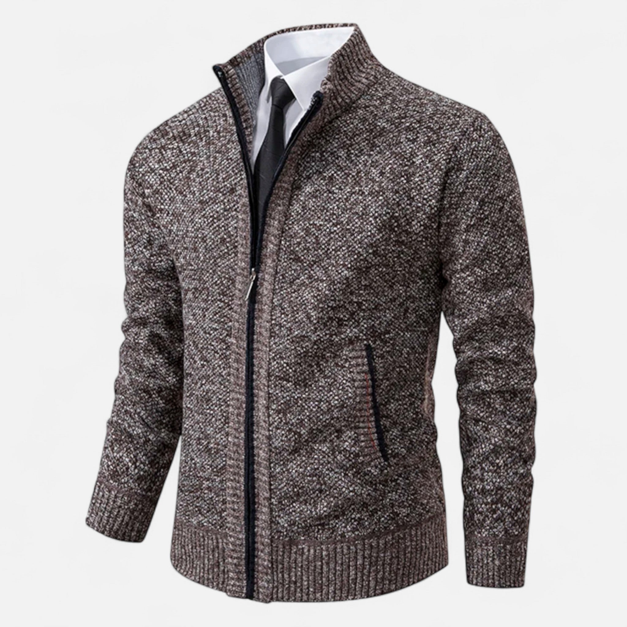 Ancienne Monde | Veste Homme Polaire Zippée Col Montant