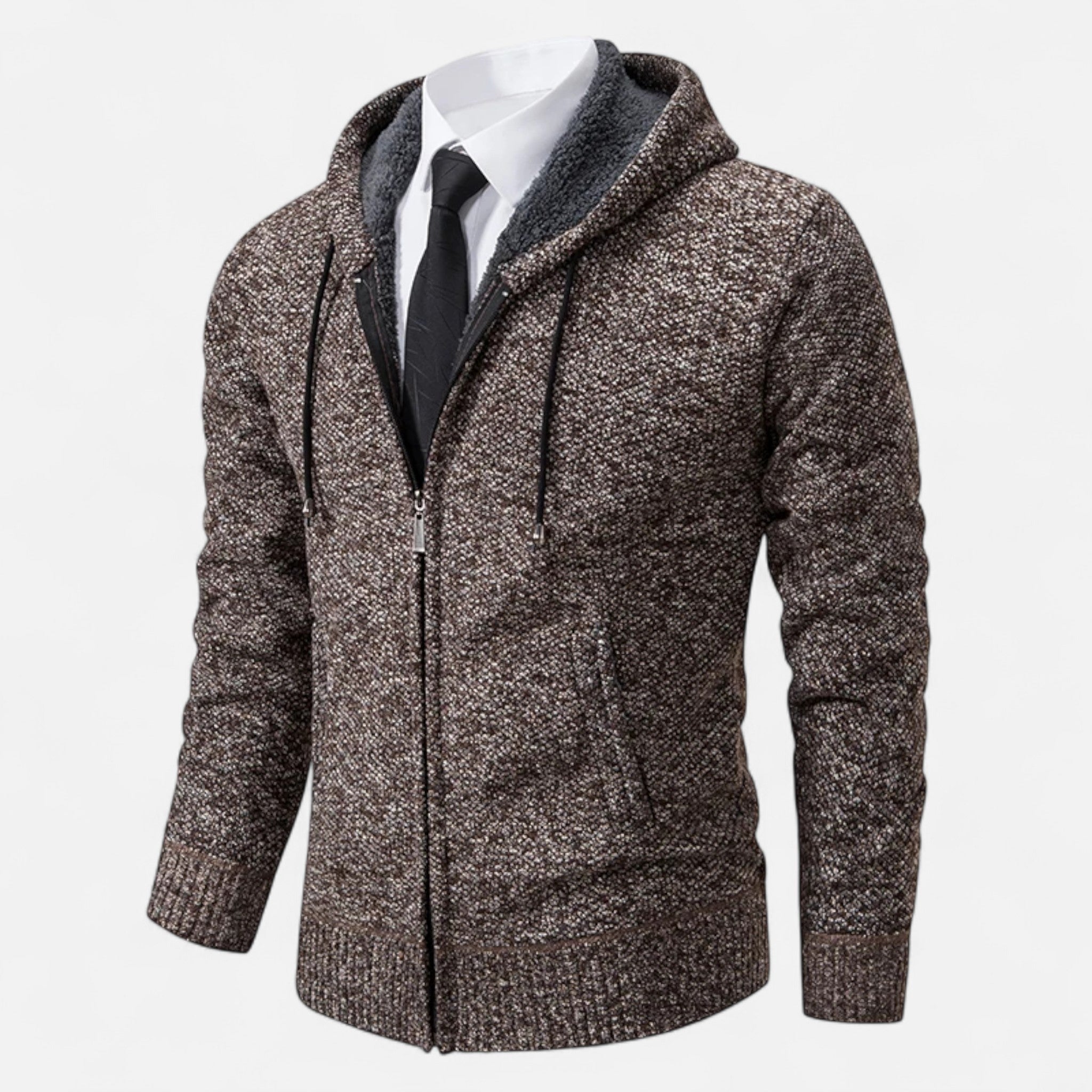 Ancienne Monde | Veste Homme Polaire Zippée Col Montant