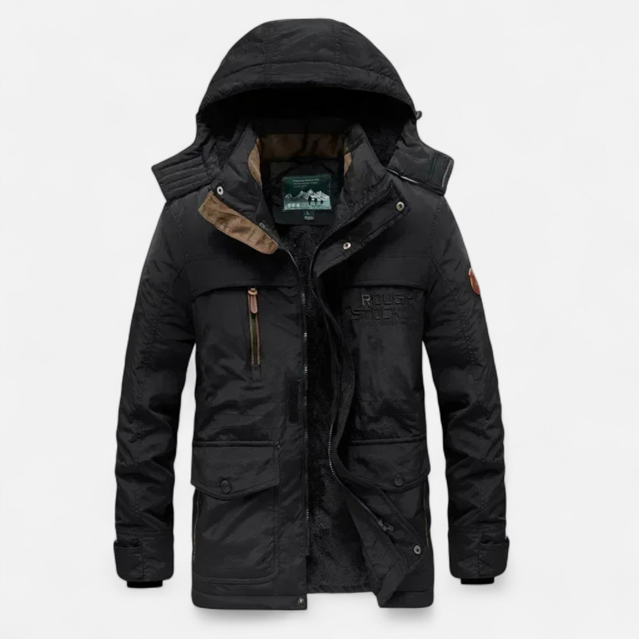 Ancienne Monde | Parka Longue Homme Hiver Épais à Capuche