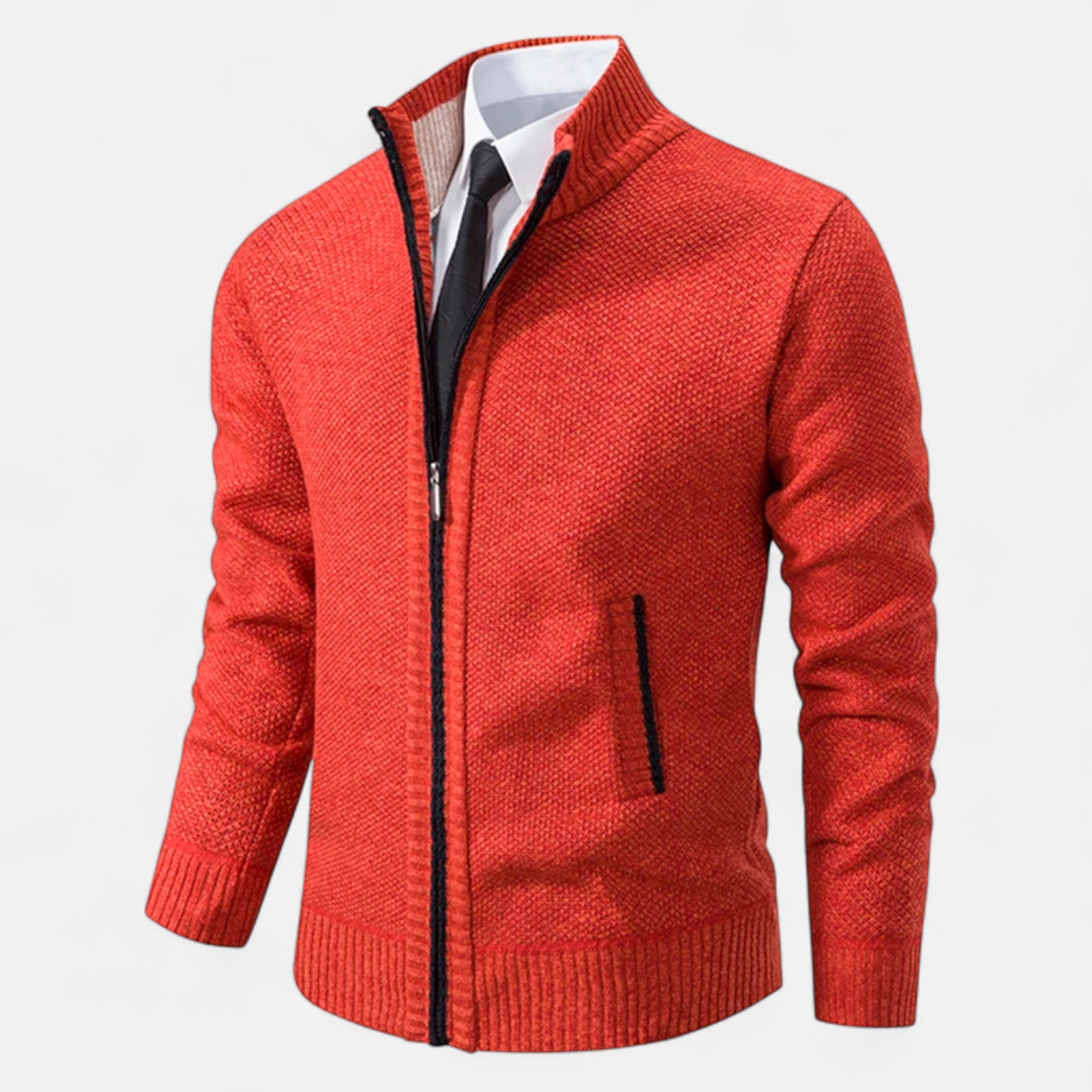 Ancienne Monde | Veste Homme Polaire Zippée Col Montant