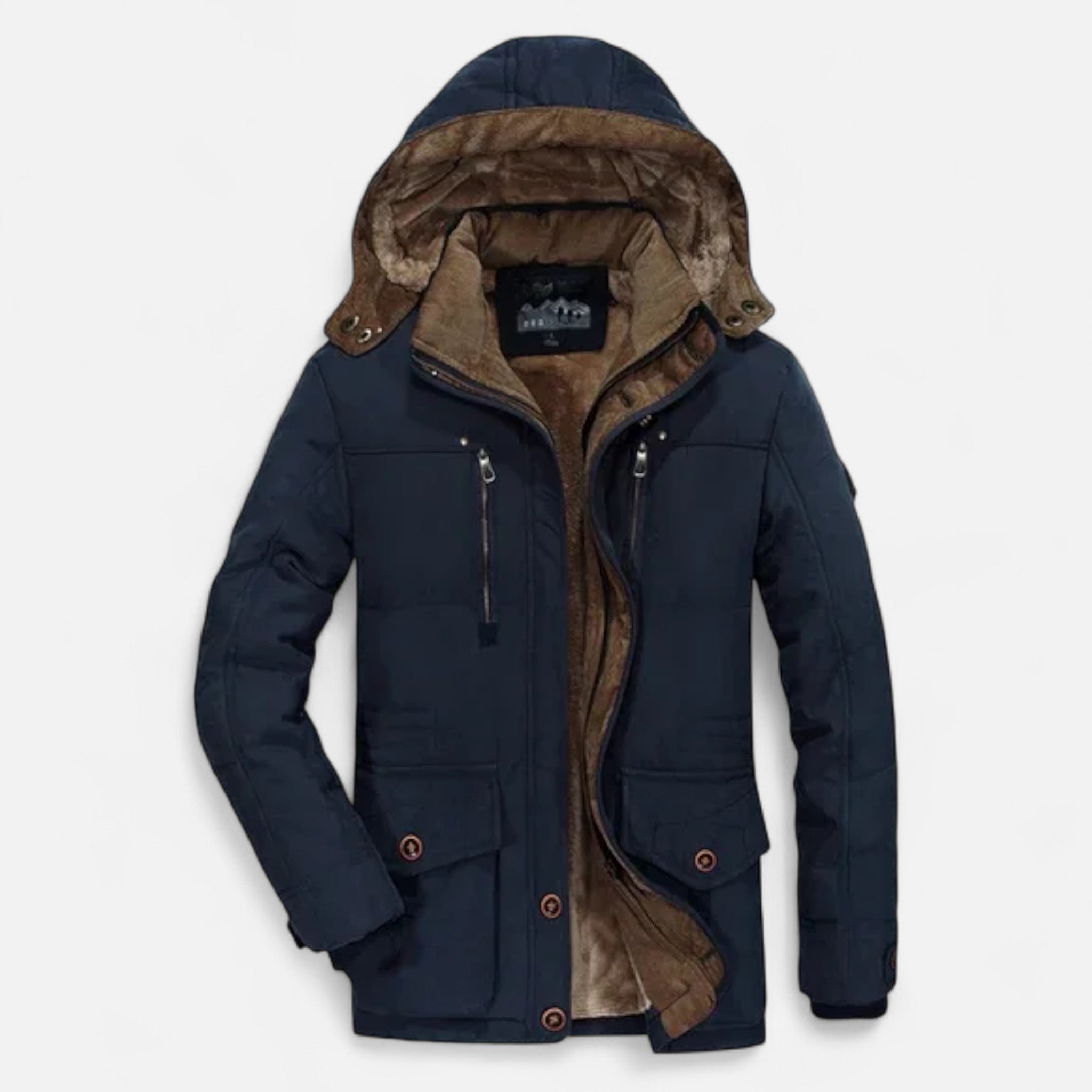 Ancienne Monde | Parka Homme Épaisse Matelassée à Capuche