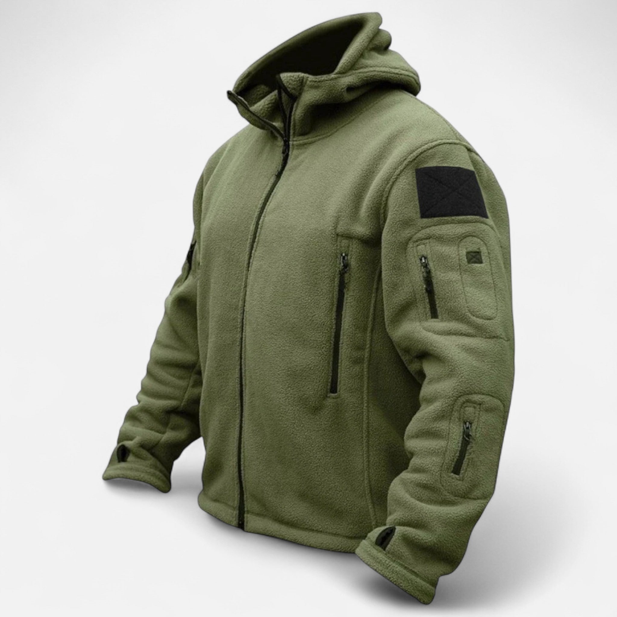 Ancienne Monde | Veste Tactique Polaire Homme à Capuche