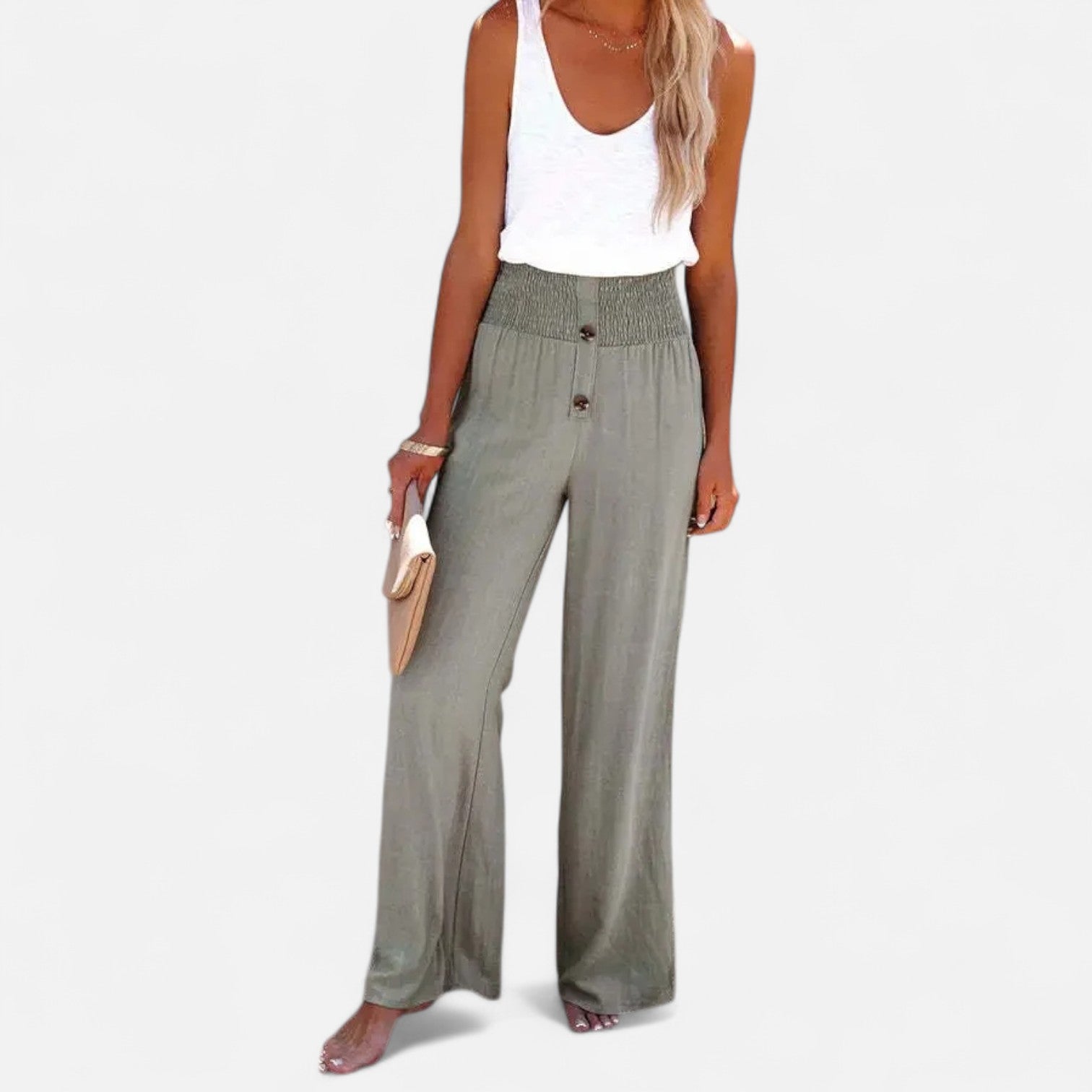 Ancienne Monde | Pantalon Femme en Lin – Légèreté Estivale, Structure Intemporelle