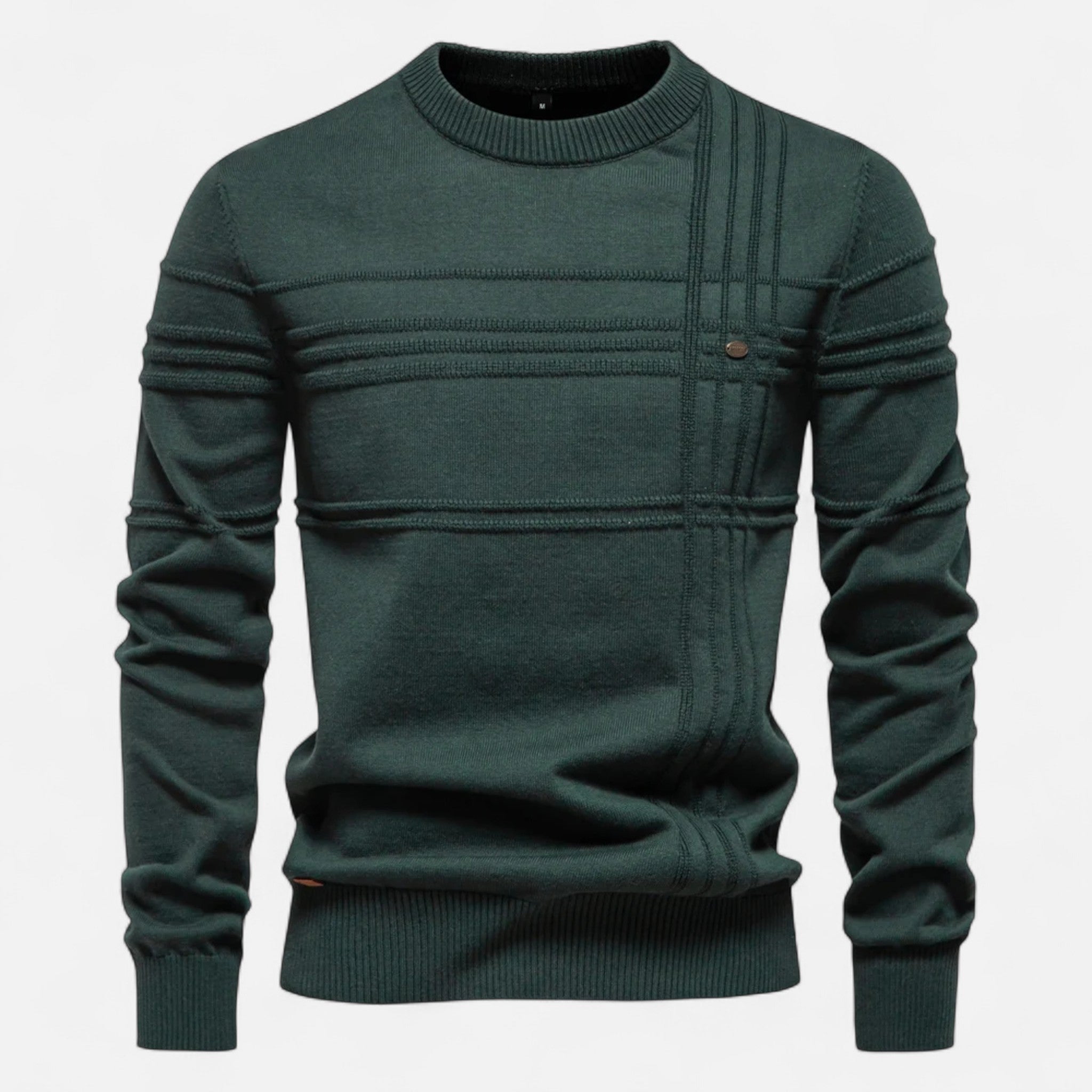 Ancienne Monde | Pull Homme Classique à Rayures en Coton Doux