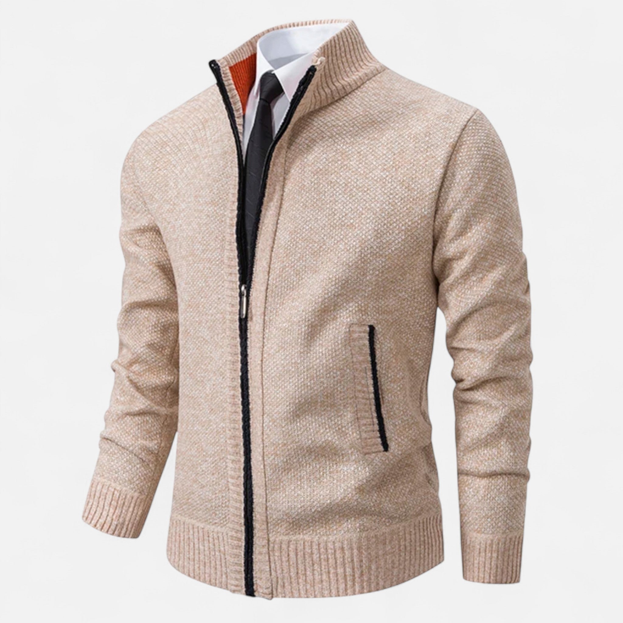 Ancienne Monde | Veste Homme Polaire Zippée Col Montant