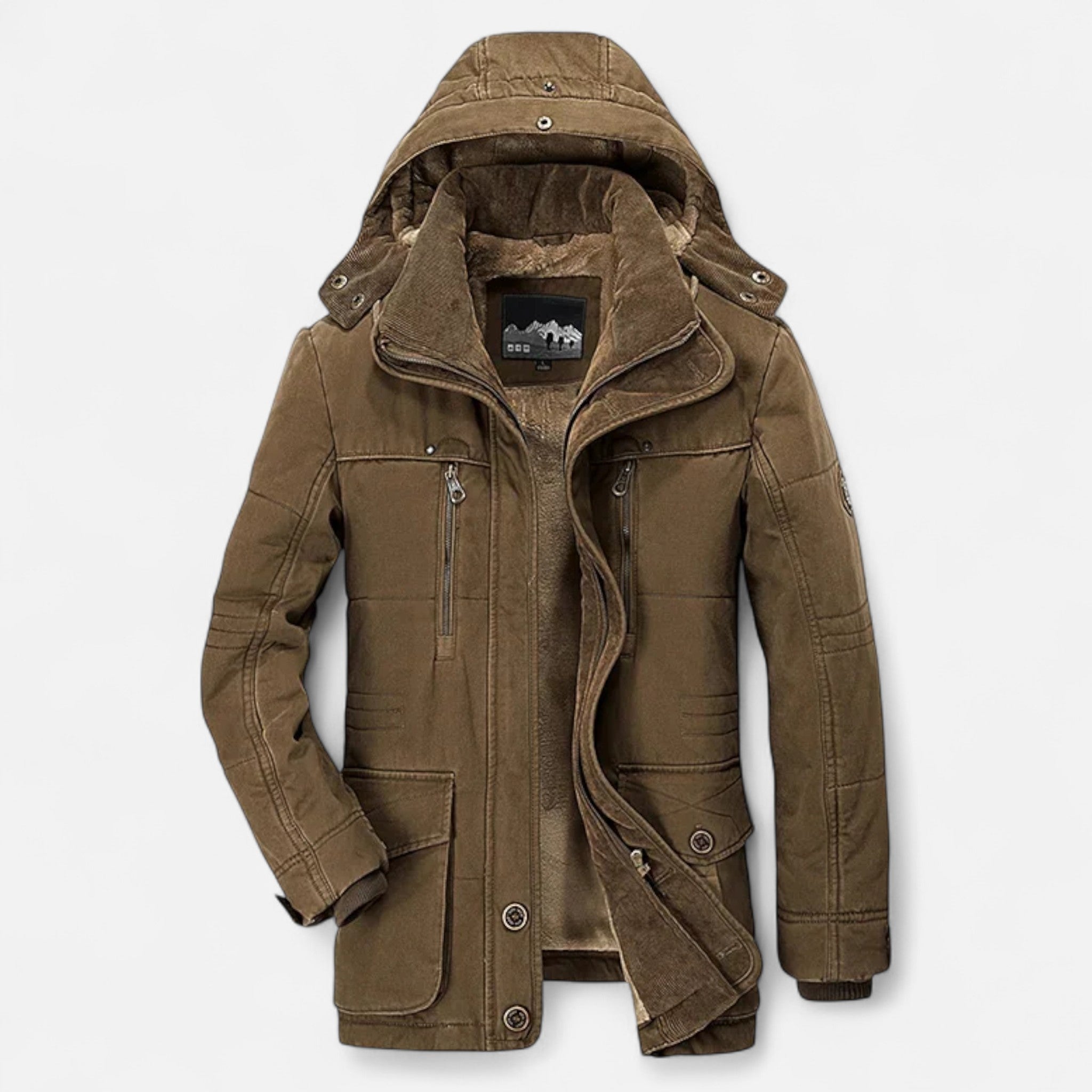 Ancienne Monde | Parka Homme Épaisse Matelassée à Capuche