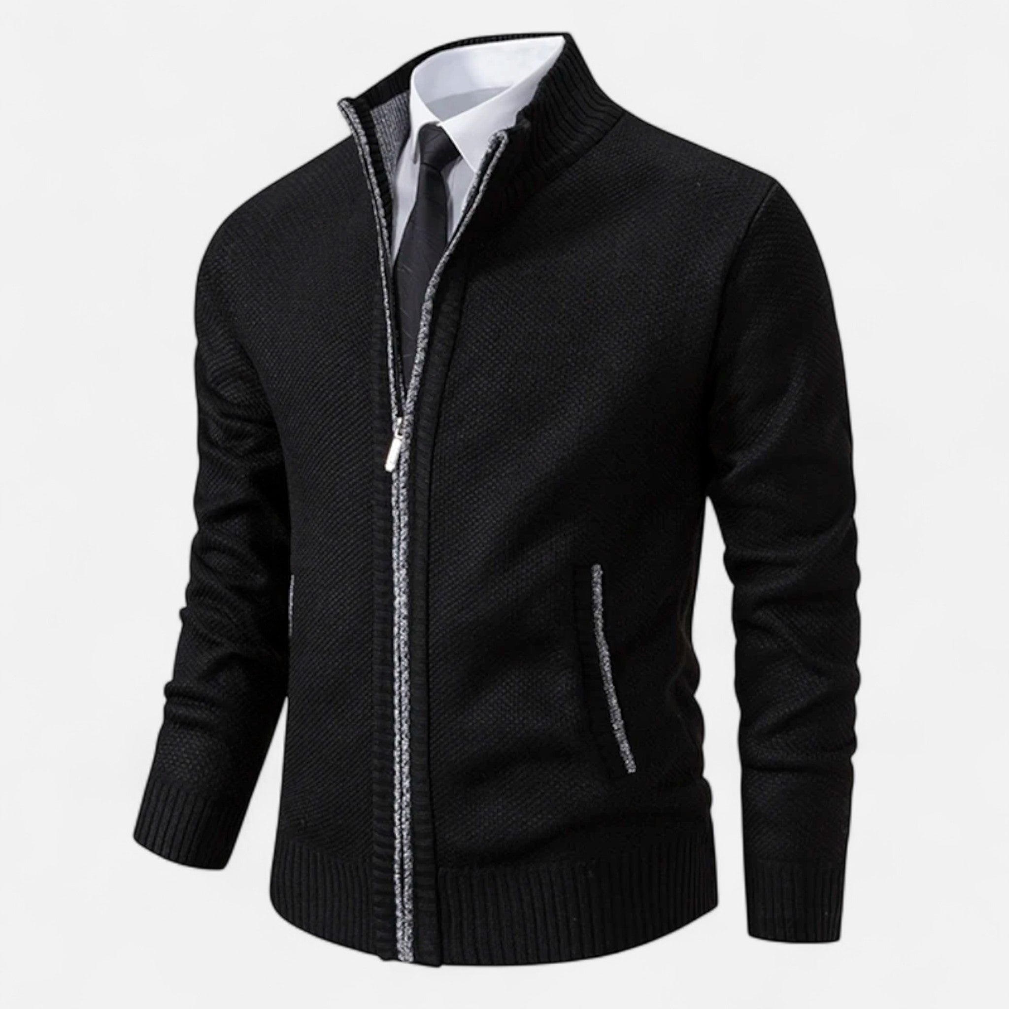 Ancienne Monde | Veste Homme Polaire Zippée Col Montant