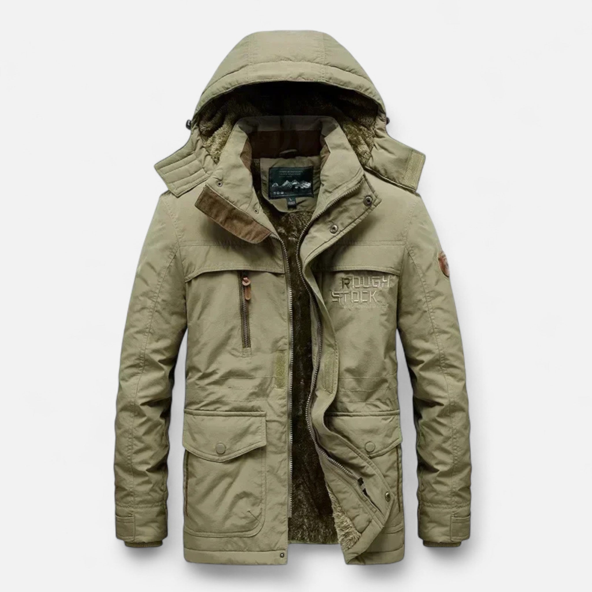 Ancienne Monde | Parka Longue Homme Hiver Épais à Capuche